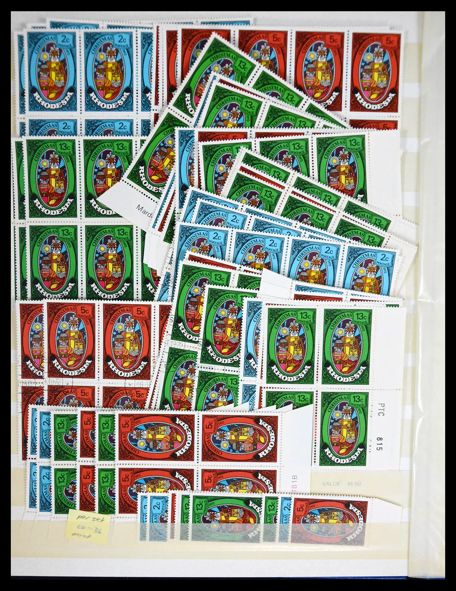 41245 0064 - Postzegelverzameling 41245 Rhodesië 1892-1978.