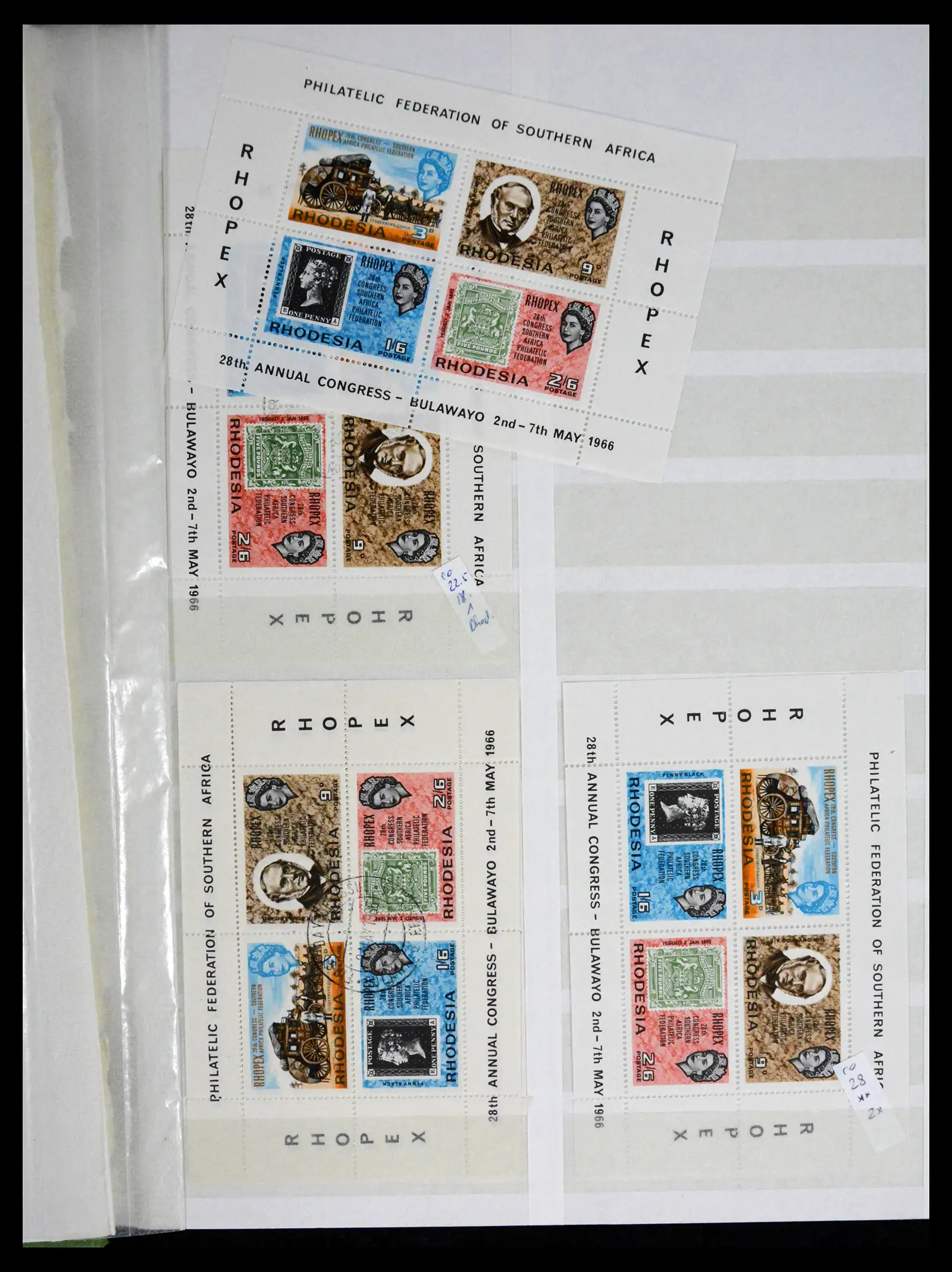 41245 0080 - Postzegelverzameling 41245 Rhodesië 1892-1978.