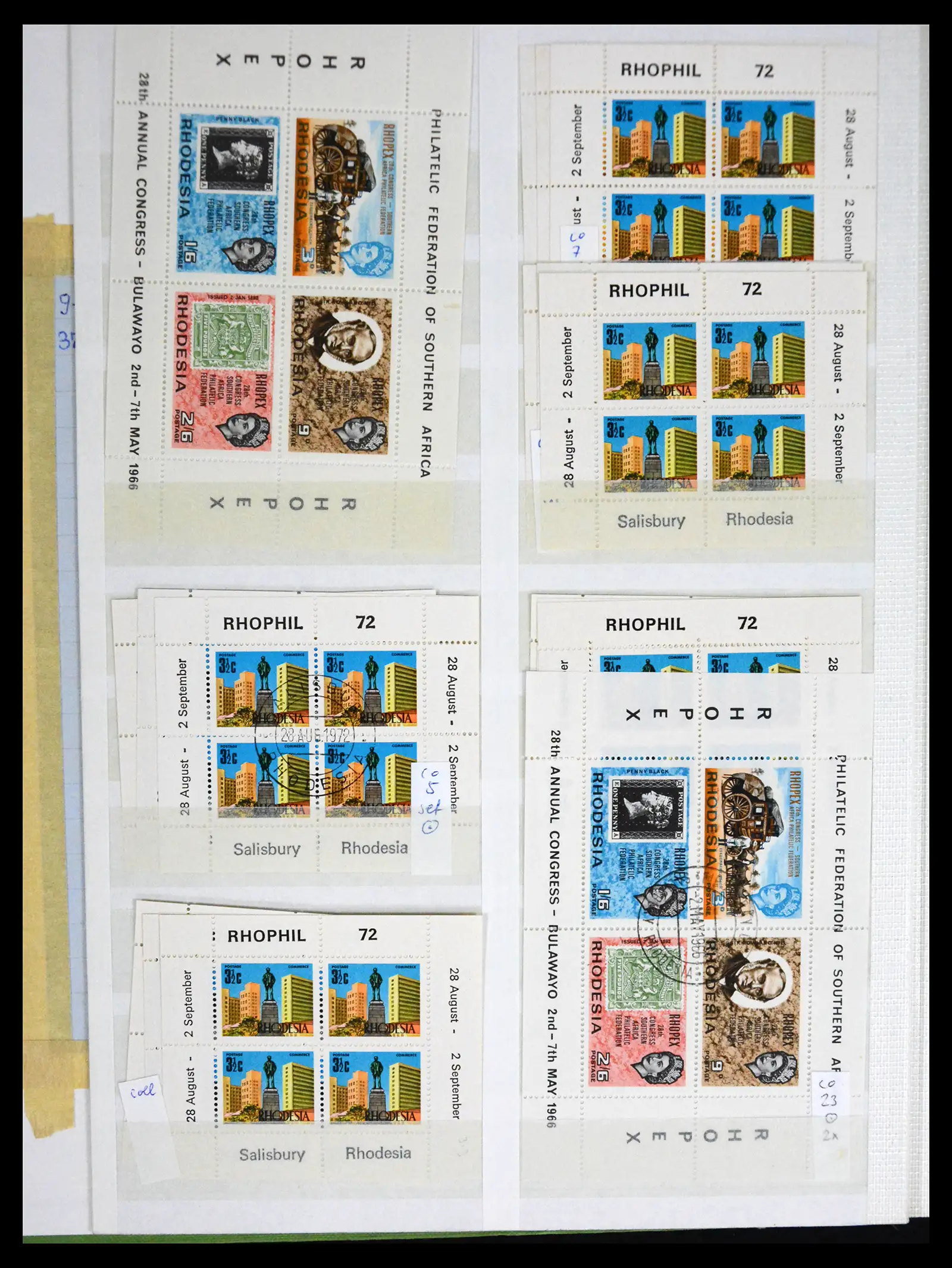 41245 0081 - Postzegelverzameling 41245 Rhodesië 1892-1978.