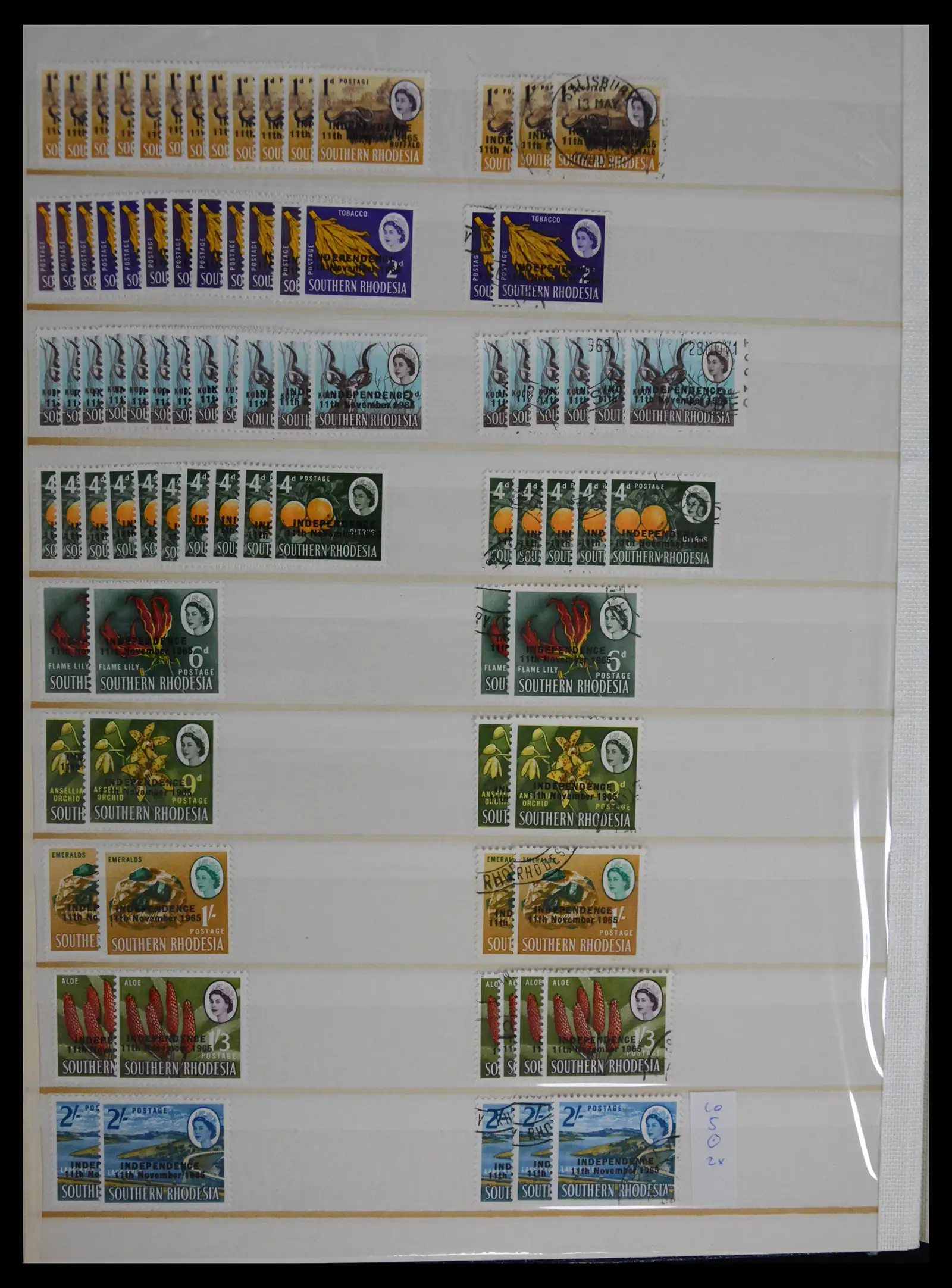 41245 0091 - Postzegelverzameling 41245 Rhodesië 1892-1978.