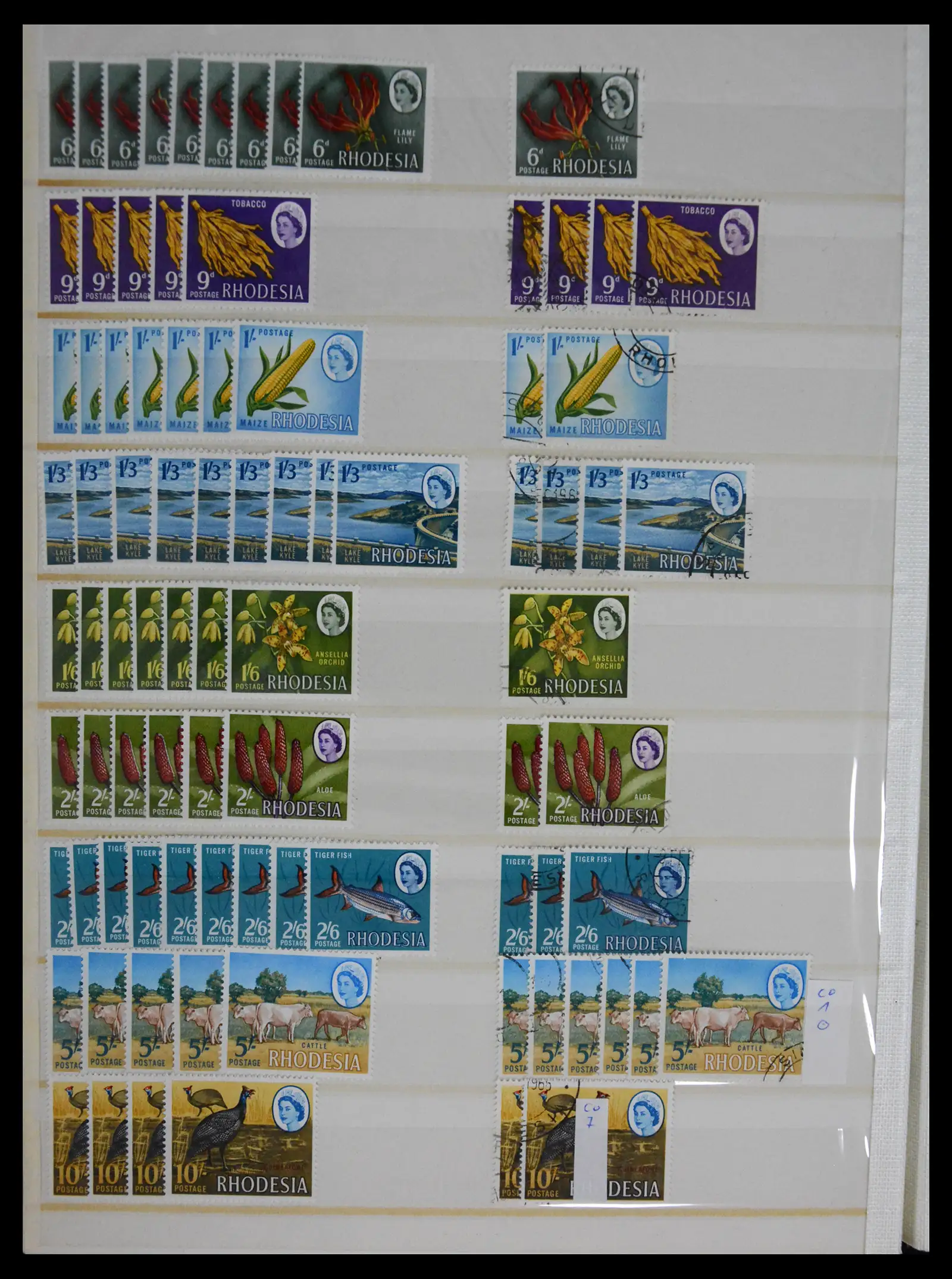 41245 0093 - Postzegelverzameling 41245 Rhodesië 1892-1978.