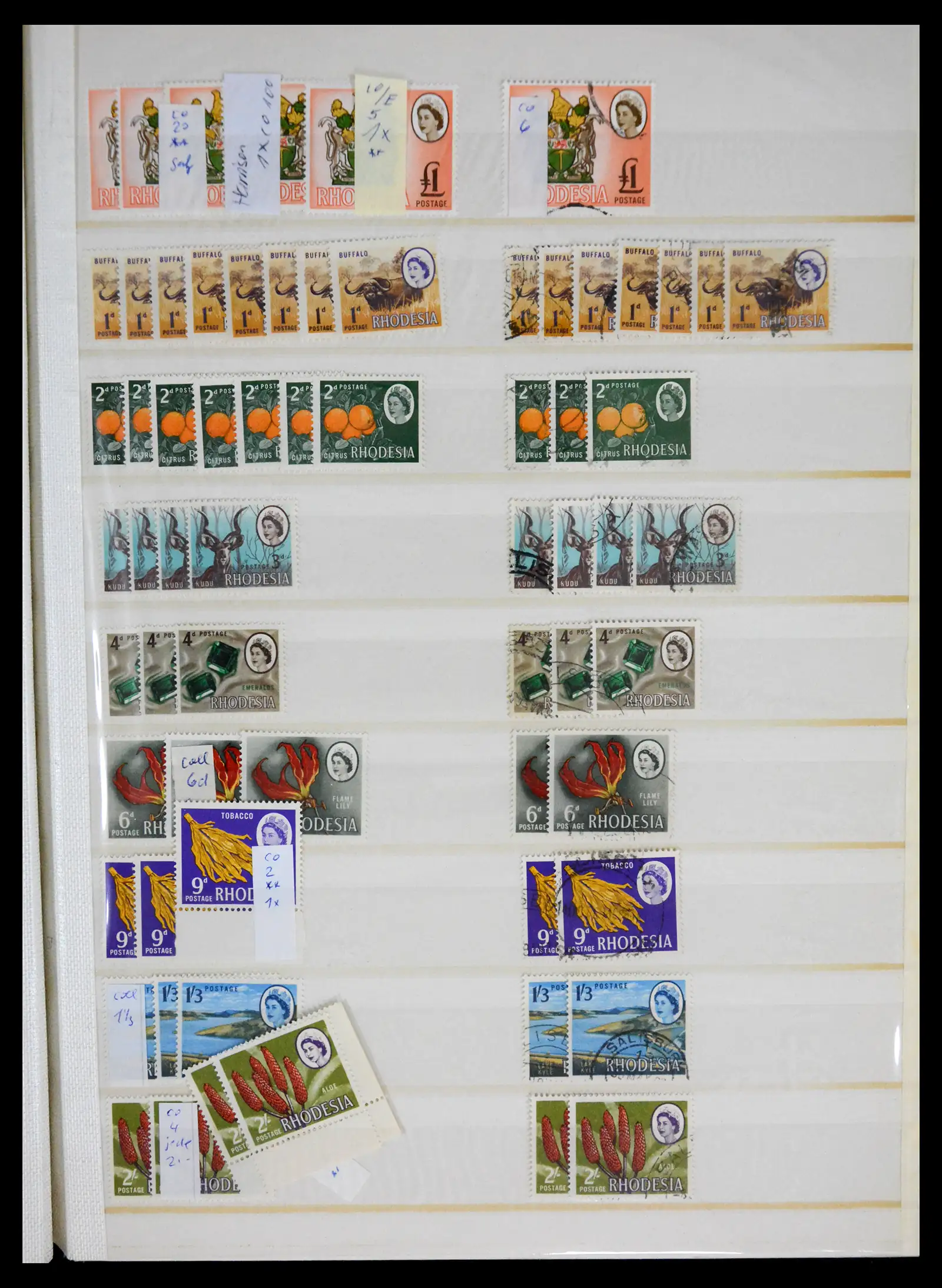 41245 0094 - Postzegelverzameling 41245 Rhodesië 1892-1978.