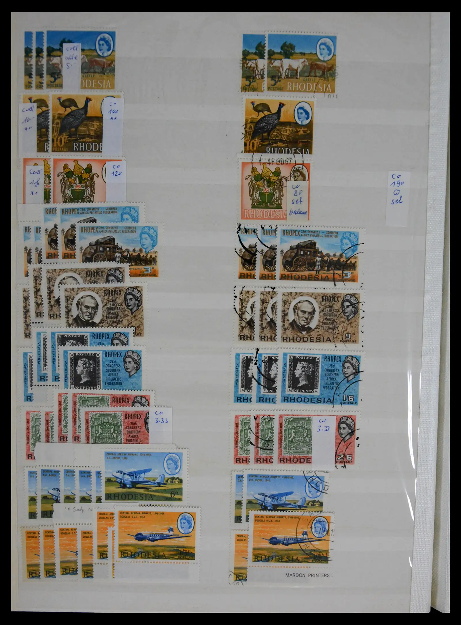 41245 0095 - Postzegelverzameling 41245 Rhodesië 1892-1978.