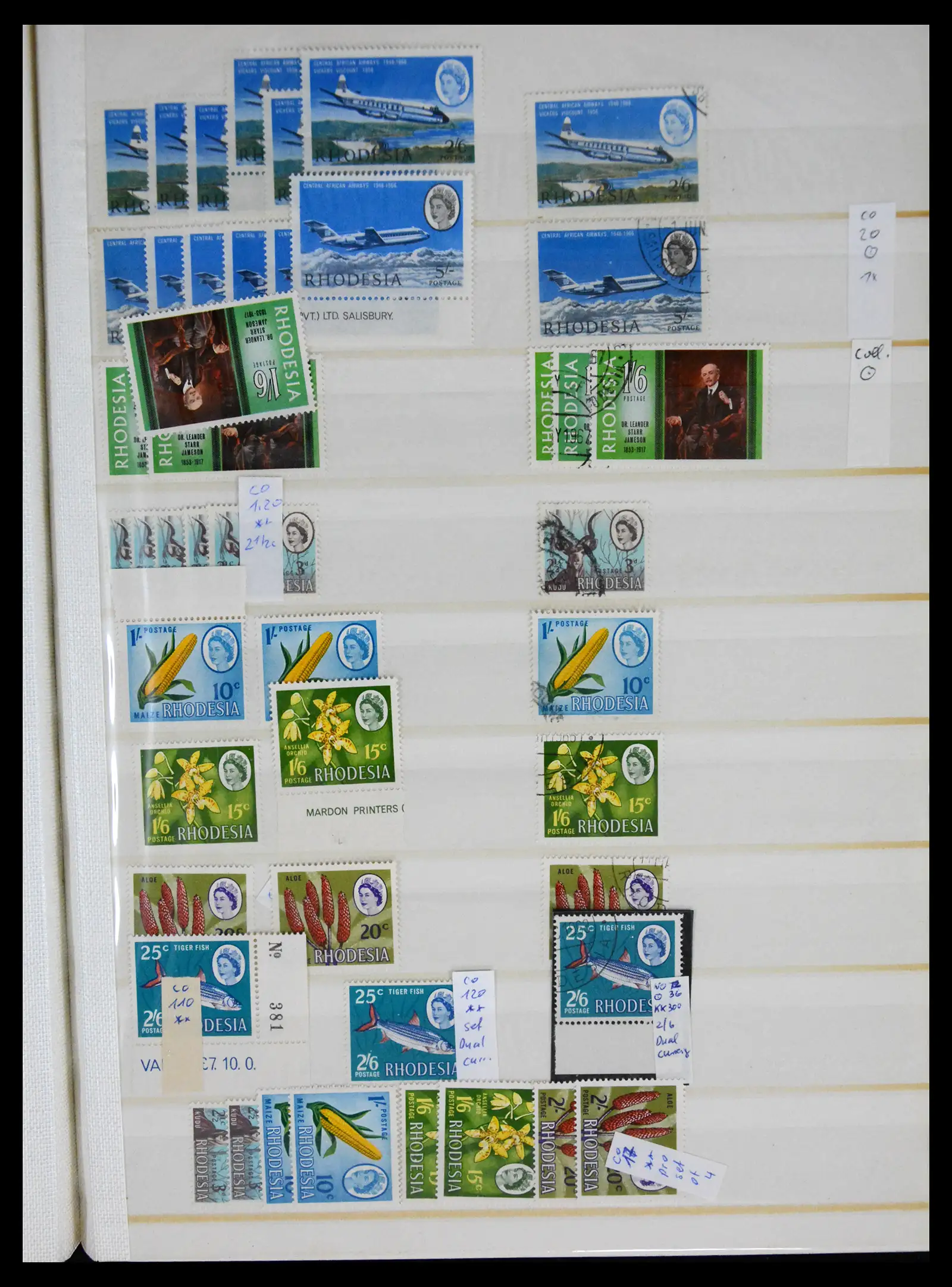 41245 0096 - Postzegelverzameling 41245 Rhodesië 1892-1978.