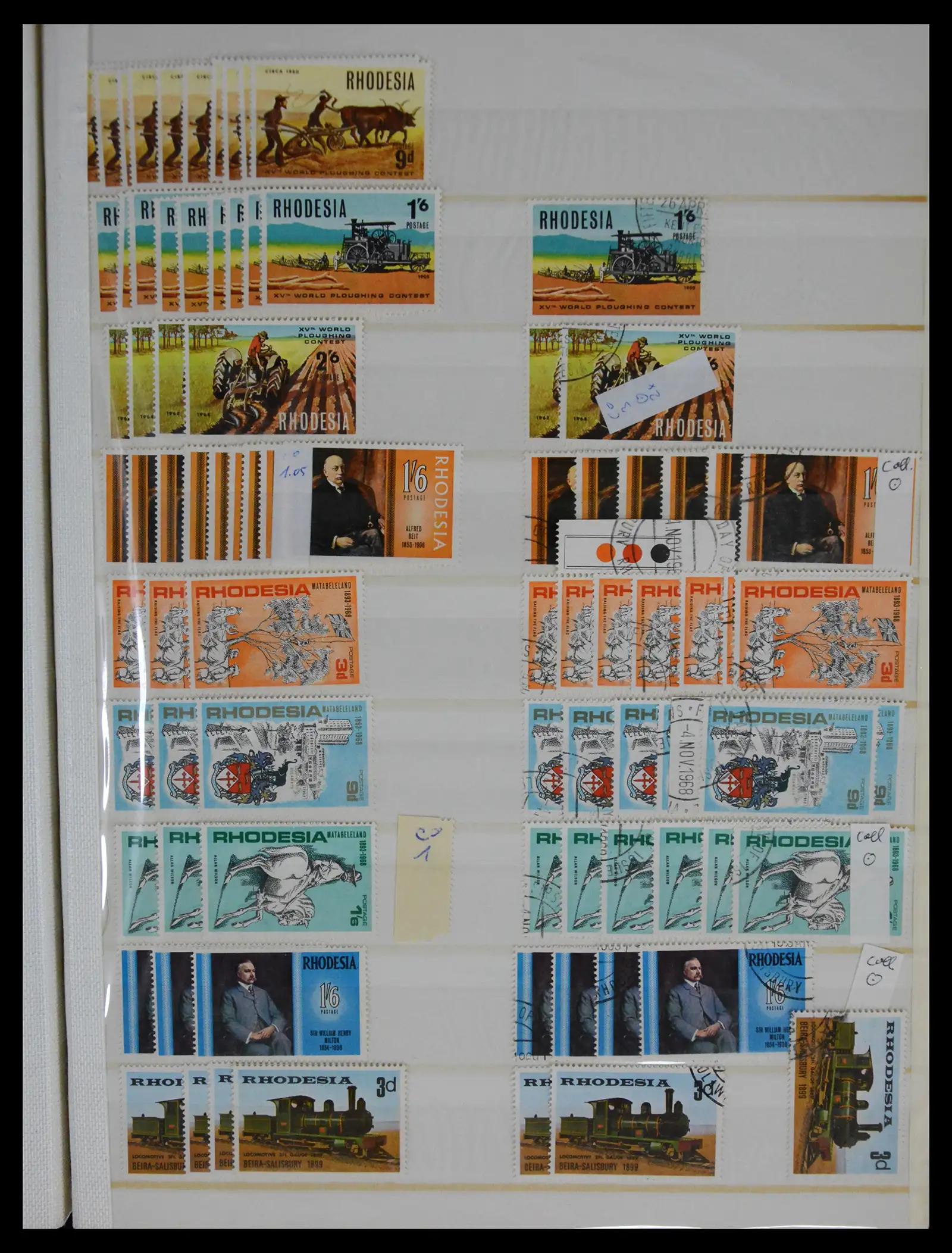 41245 0098 - Postzegelverzameling 41245 Rhodesië 1892-1978.