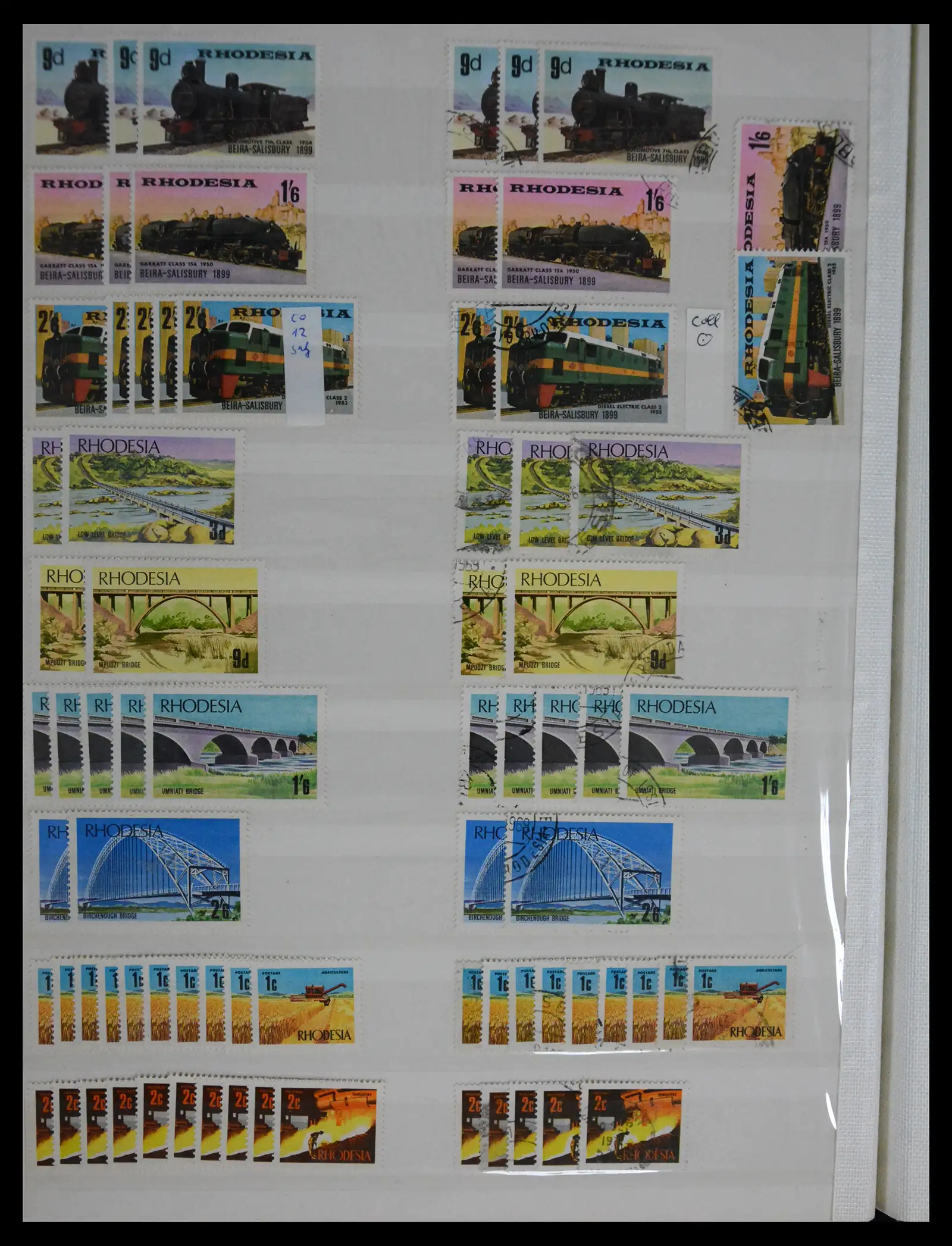 41245 0099 - Postzegelverzameling 41245 Rhodesië 1892-1978.
