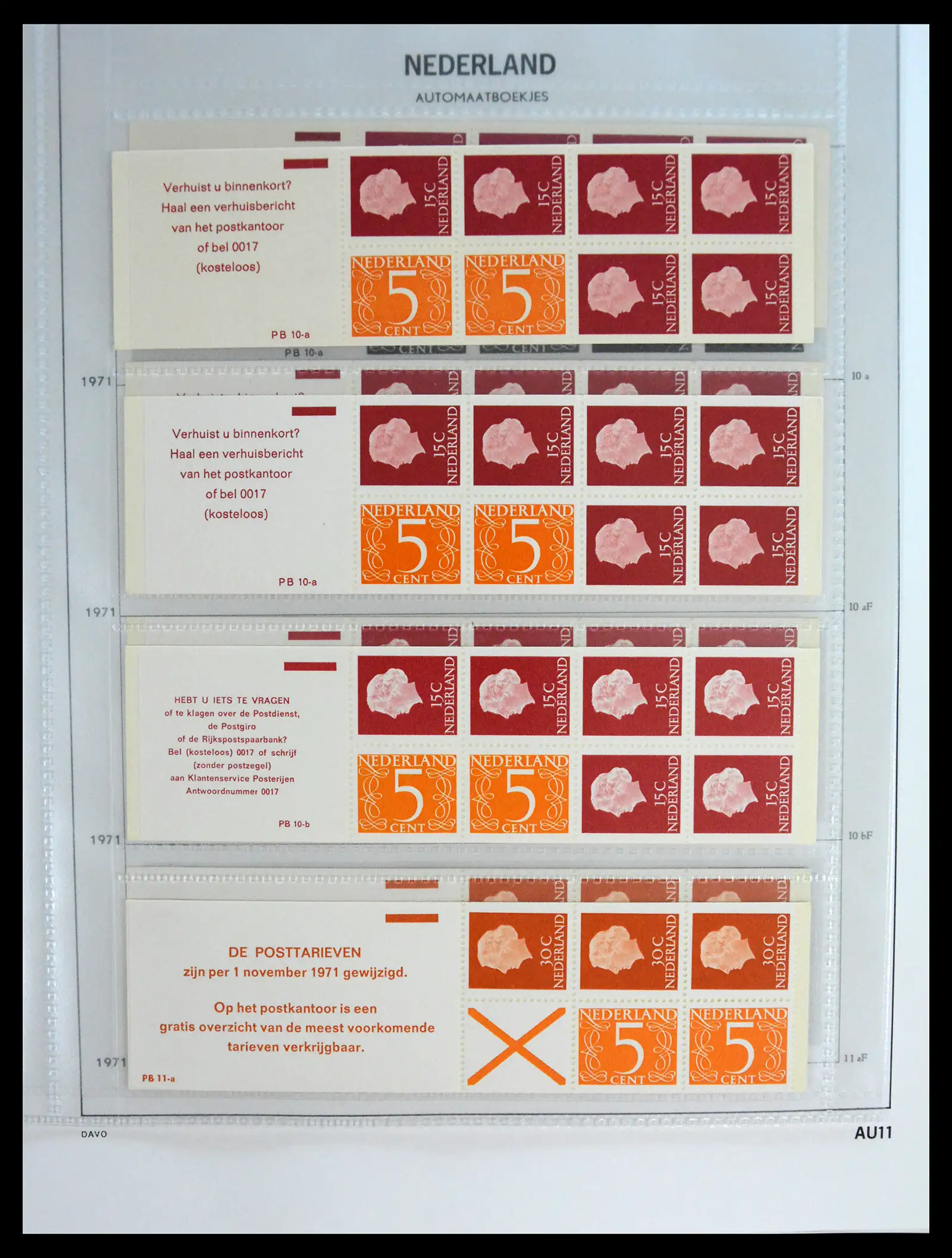 41249 0011 - Stamp collection 41249 Netherlands stampbooklets complete 1964-2002.