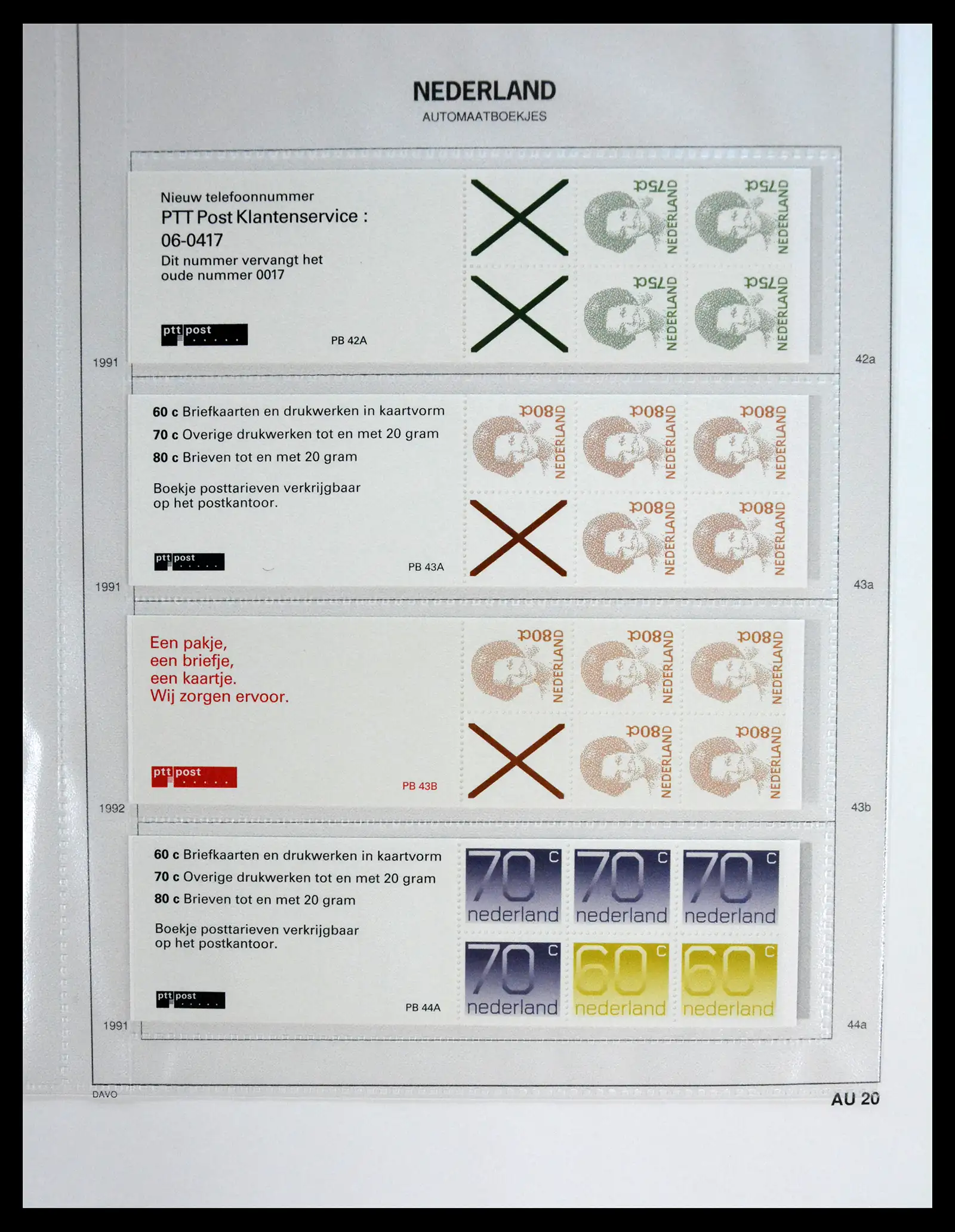 41249 0020 - Stamp collection 41249 Netherlands stampbooklets complete 1964-2002.