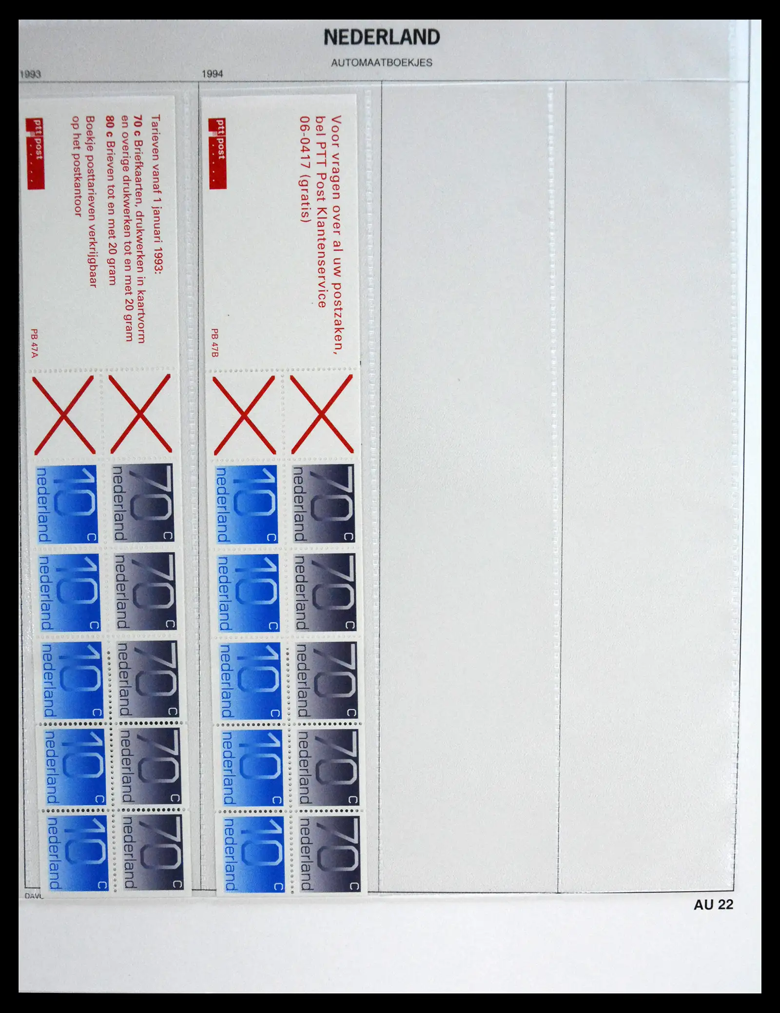 41249 0022 - Stamp collection 41249 Netherlands stampbooklets complete 1964-2002.