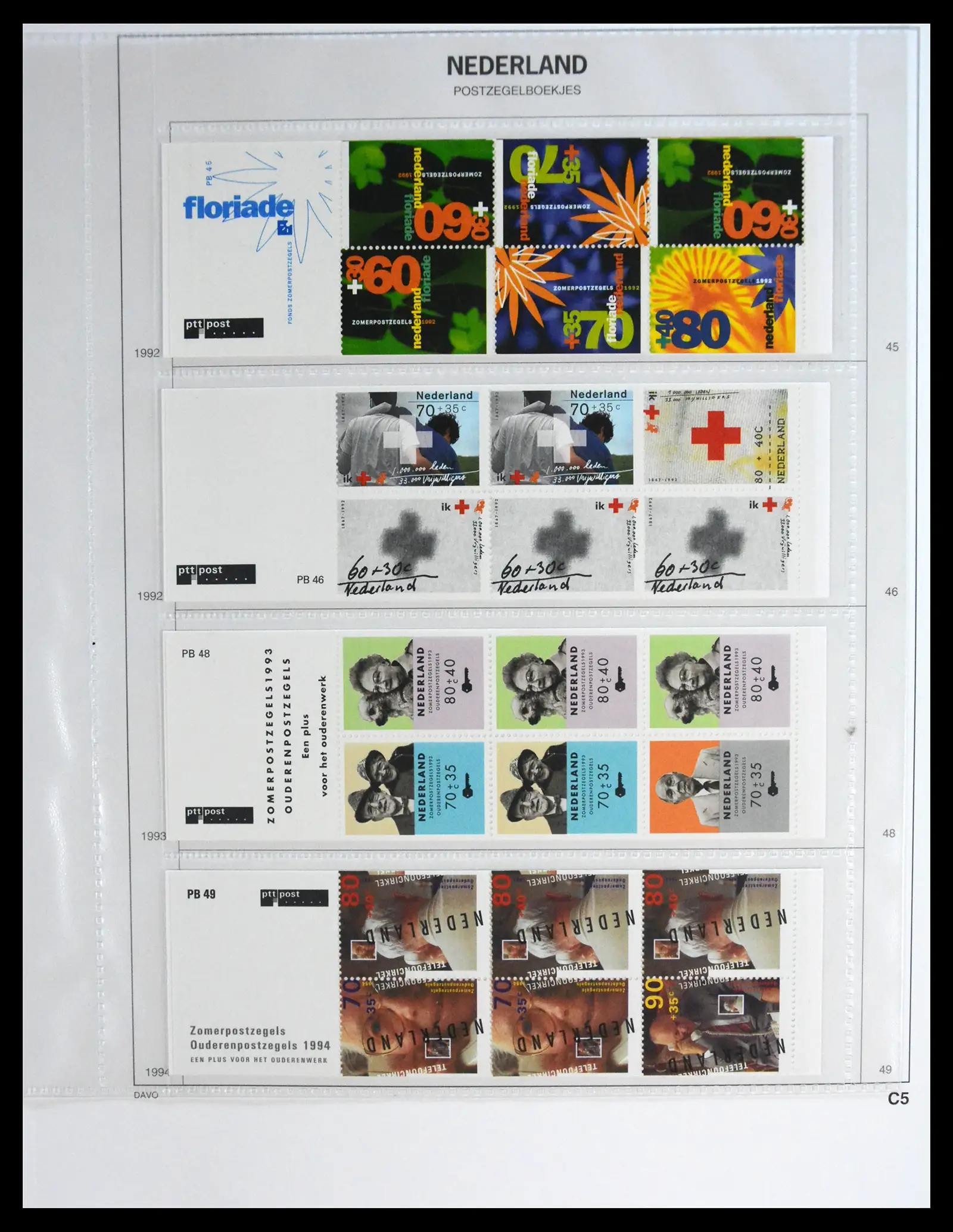 41249 0027 - Stamp collection 41249 Netherlands stampbooklets complete 1964-2002.