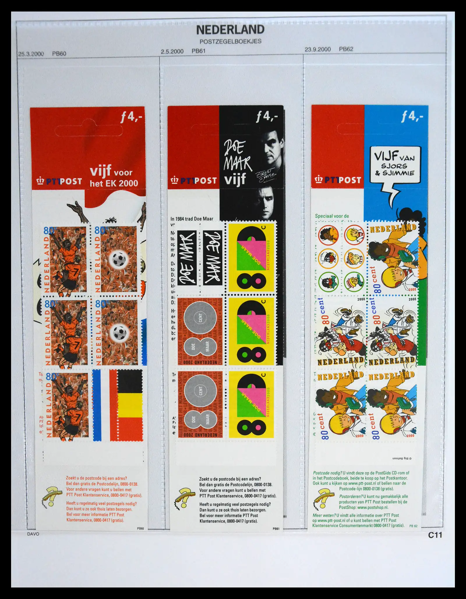 41249 0033 - Stamp collection 41249 Netherlands stampbooklets complete 1964-2002.