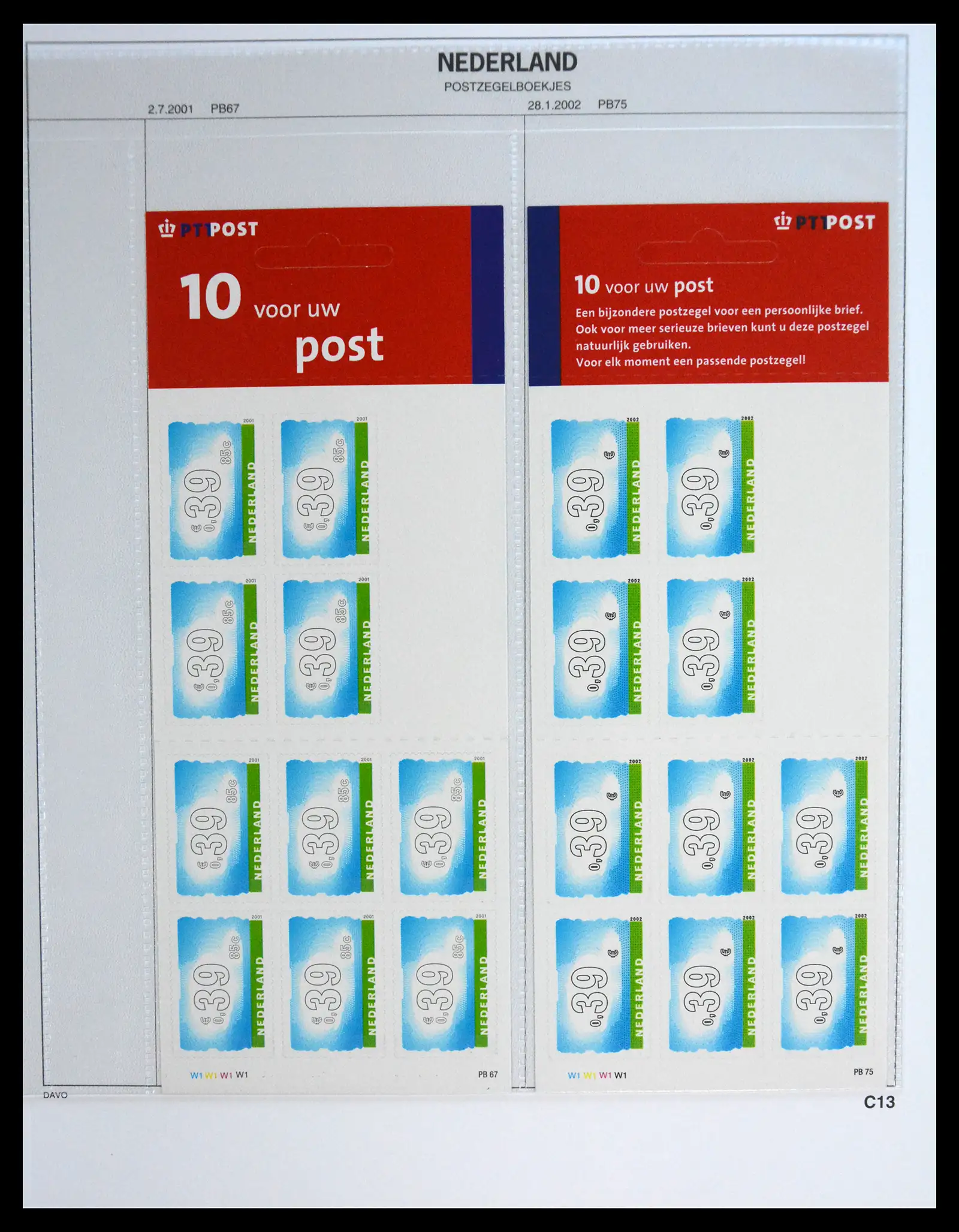 41249 0035 - Stamp collection 41249 Netherlands stampbooklets complete 1964-2002.