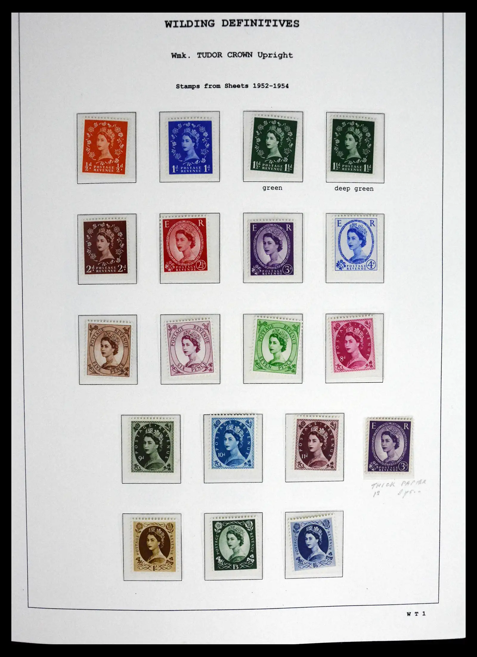 41250 0001 - Stamp collection 41250 Great Britain Wildings supercollection 1952-1968.
