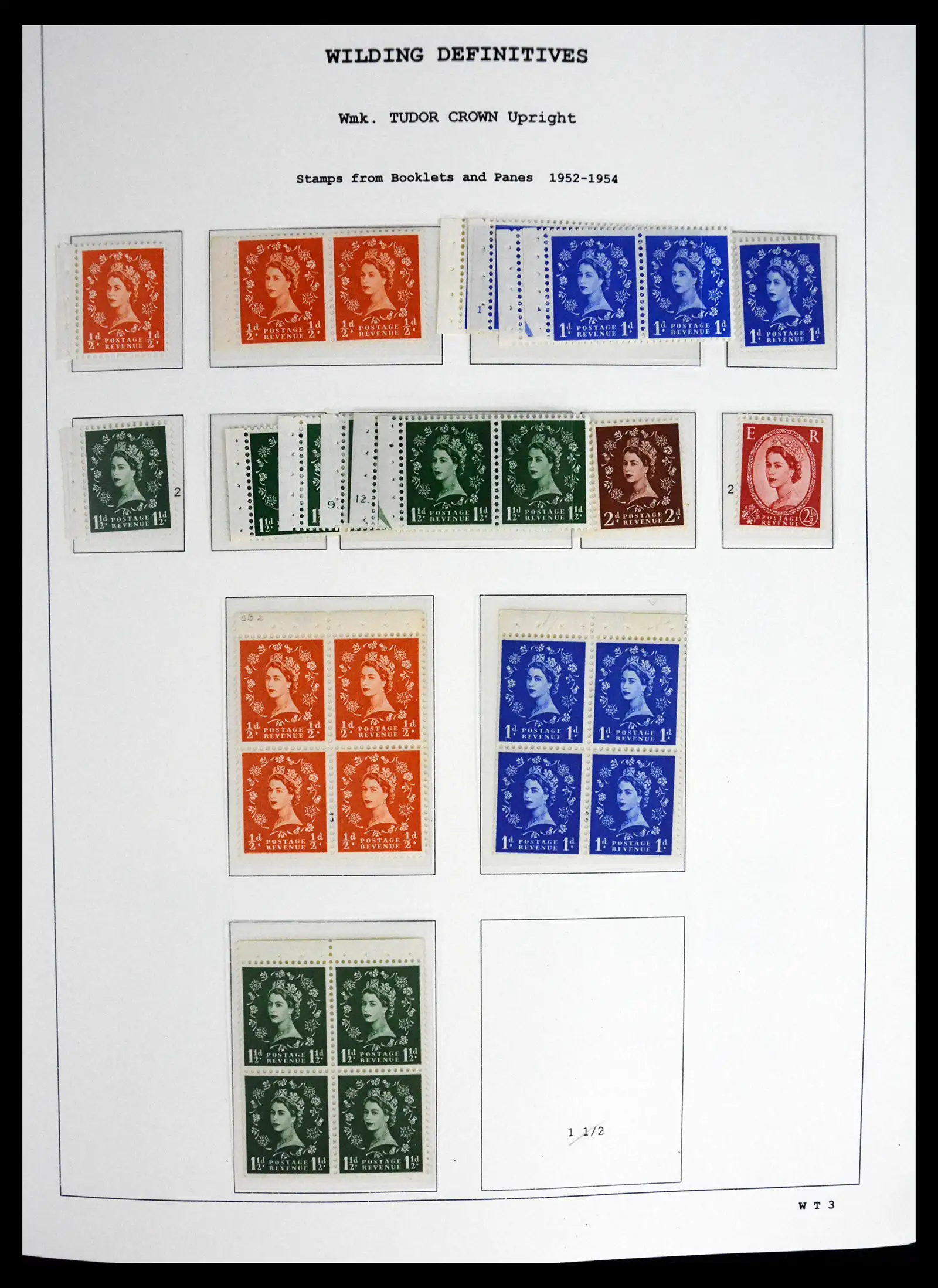 41250 0006 - Stamp collection 41250 Great Britain Wildings supercollection 1952-1968.