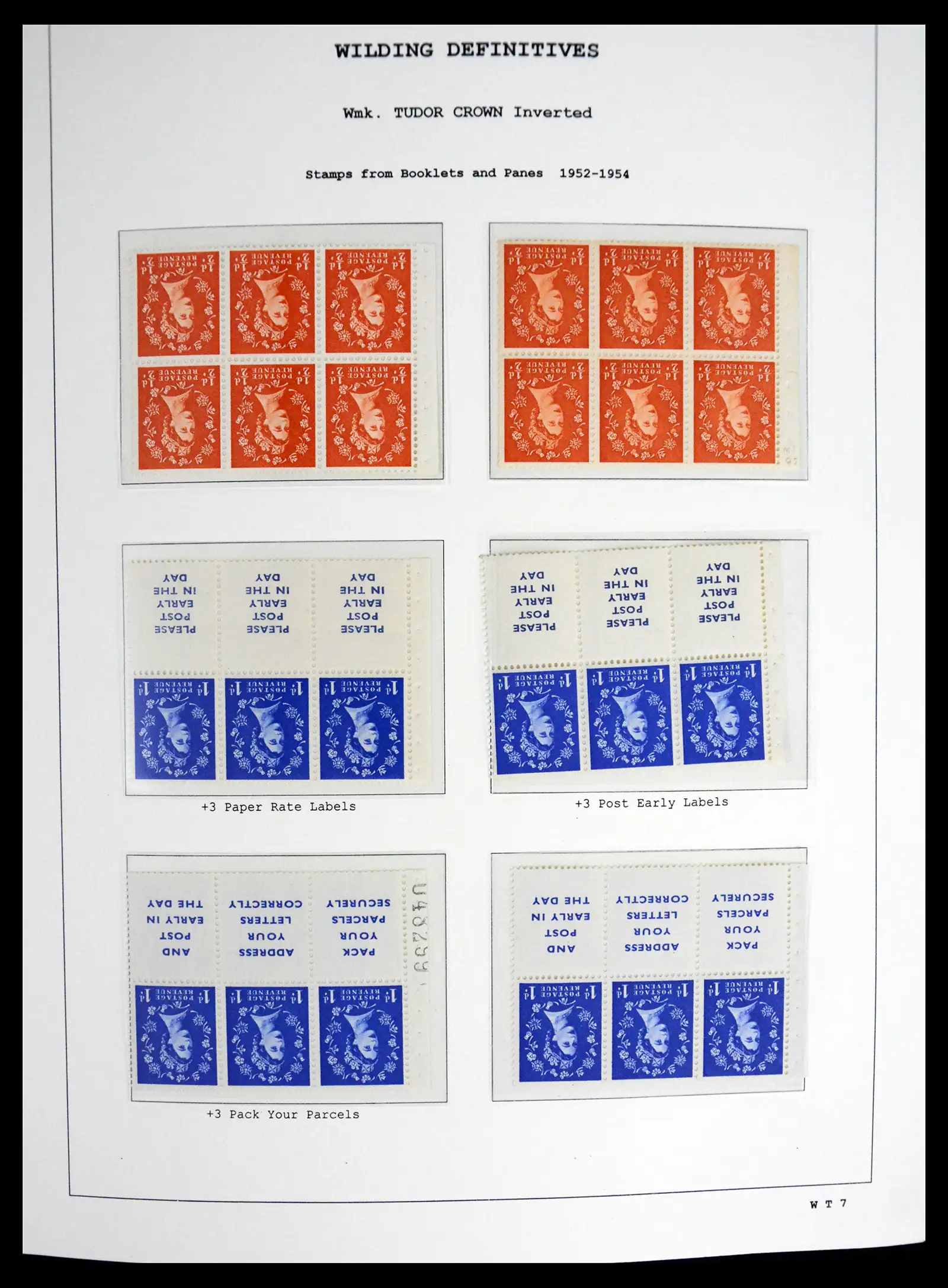 41250 0013 - Stamp collection 41250 Great Britain Wildings supercollection 1952-1968.