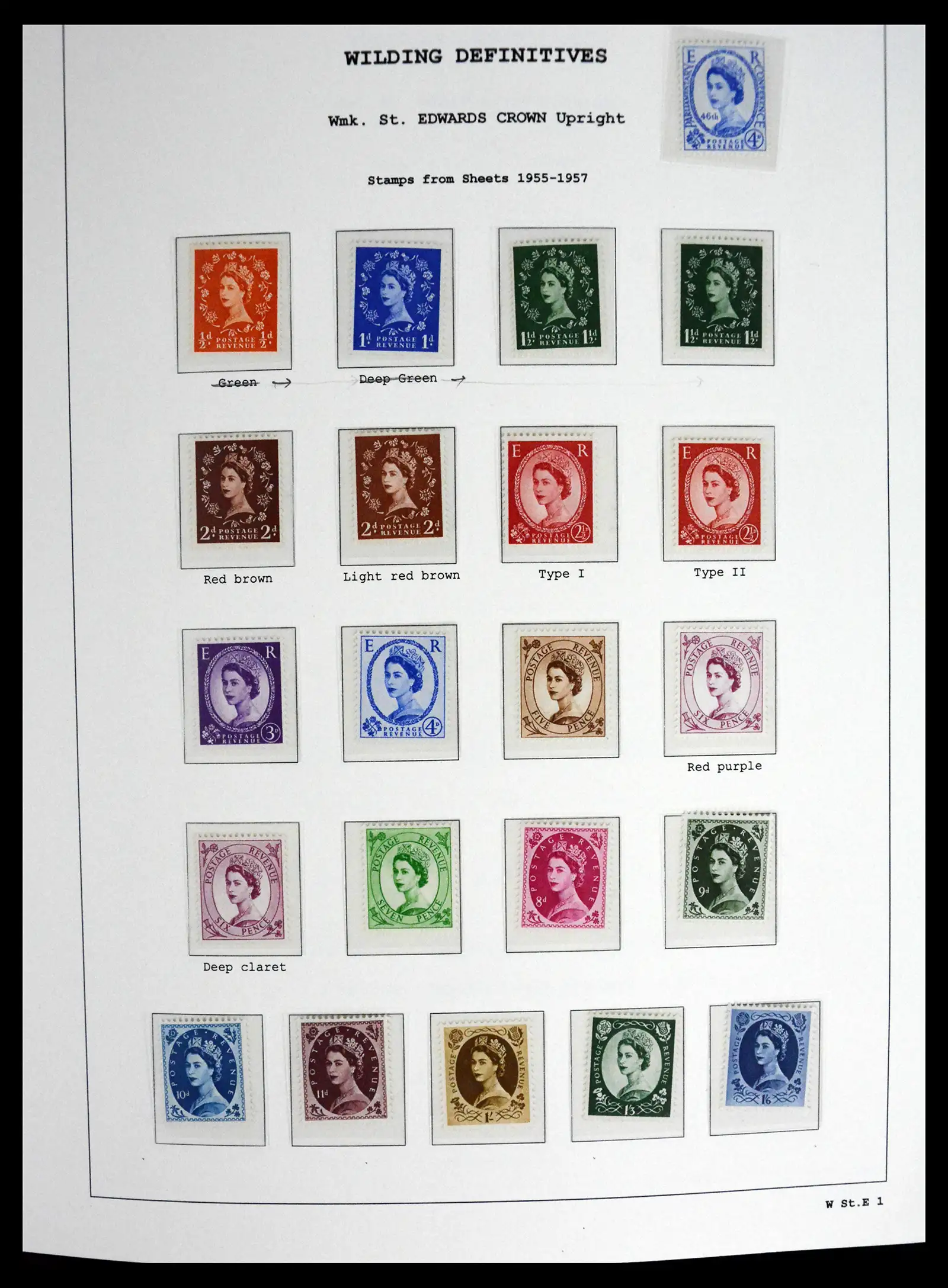 41250 0016 - Stamp collection 41250 Great Britain Wildings supercollection 1952-1968.