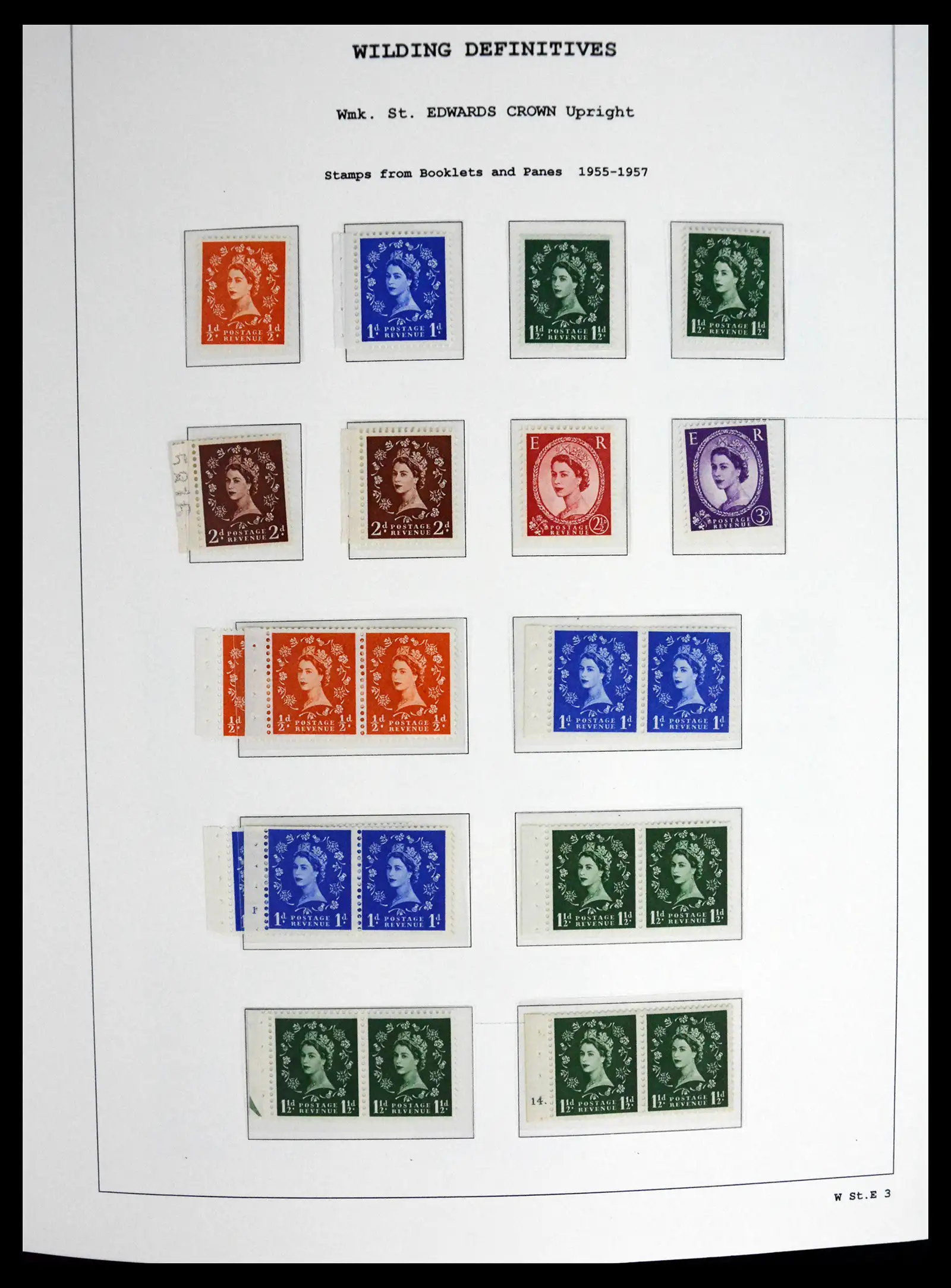 41250 0022 - Stamp collection 41250 Great Britain Wildings supercollection 1952-1968.