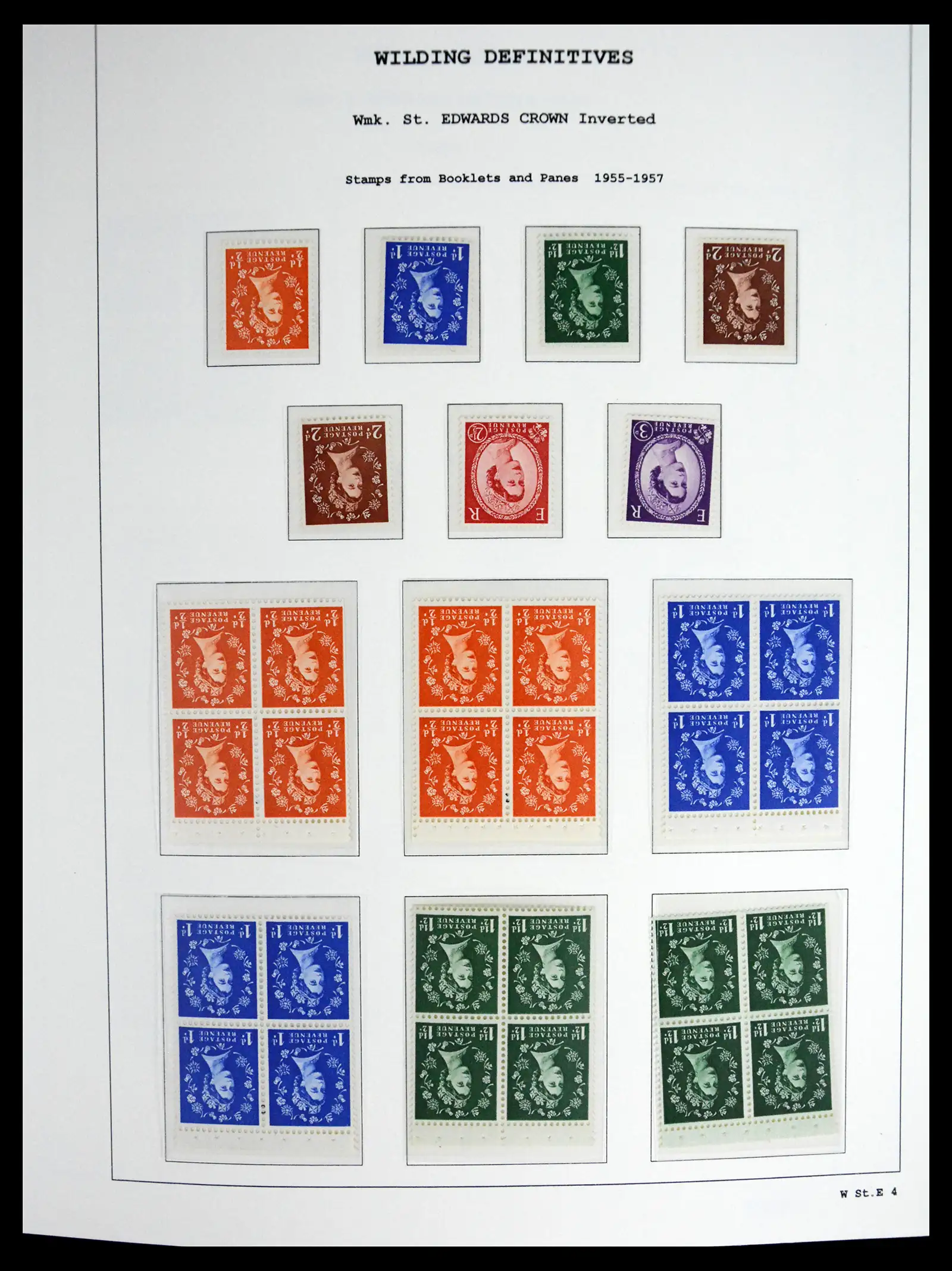 41250 0032 - Stamp collection 41250 Great Britain Wildings supercollection 1952-1968.