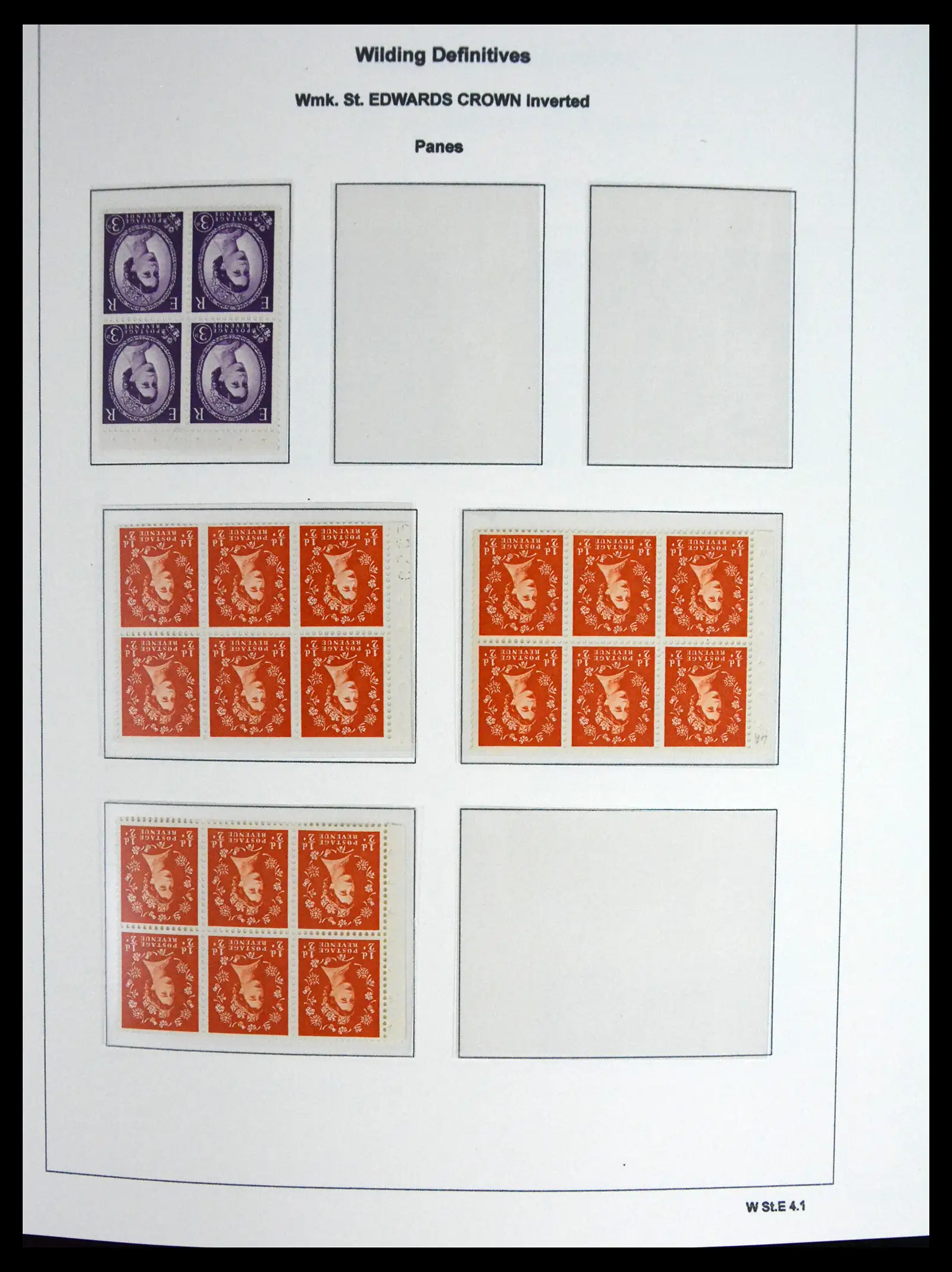 41250 0033 - Stamp collection 41250 Great Britain Wildings supercollection 1952-1968.