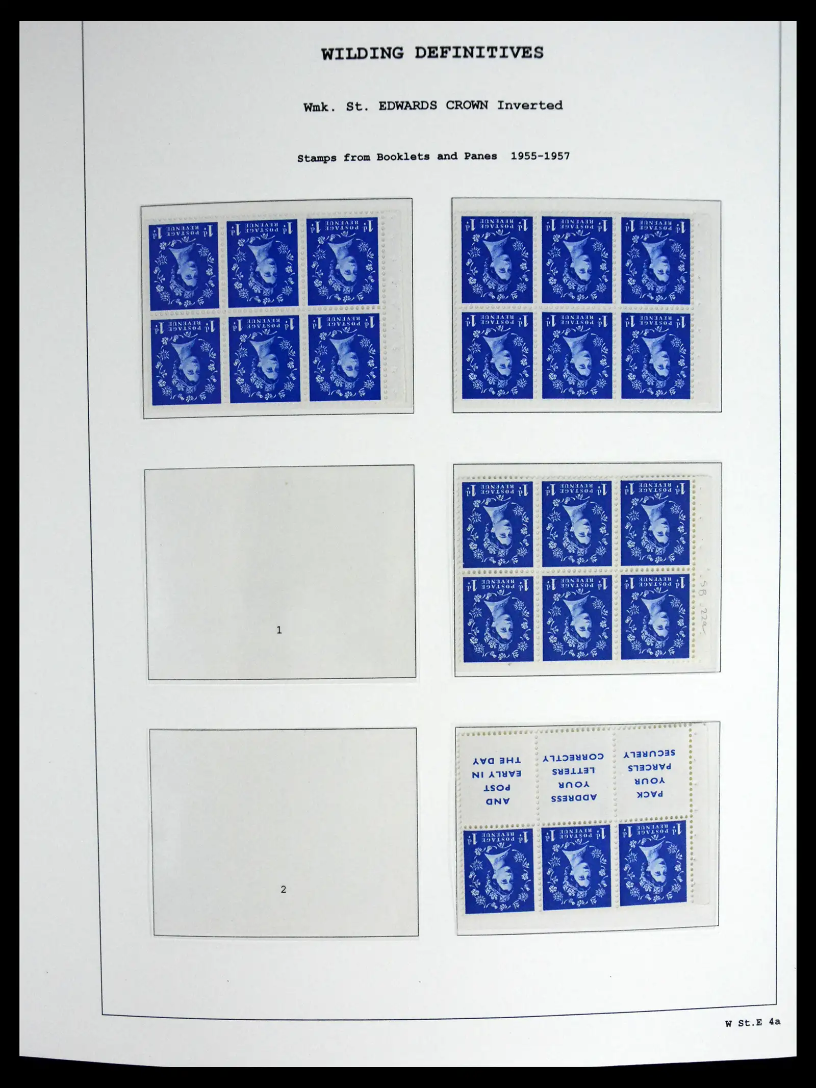 41250 0034 - Stamp collection 41250 Great Britain Wildings supercollection 1952-1968.