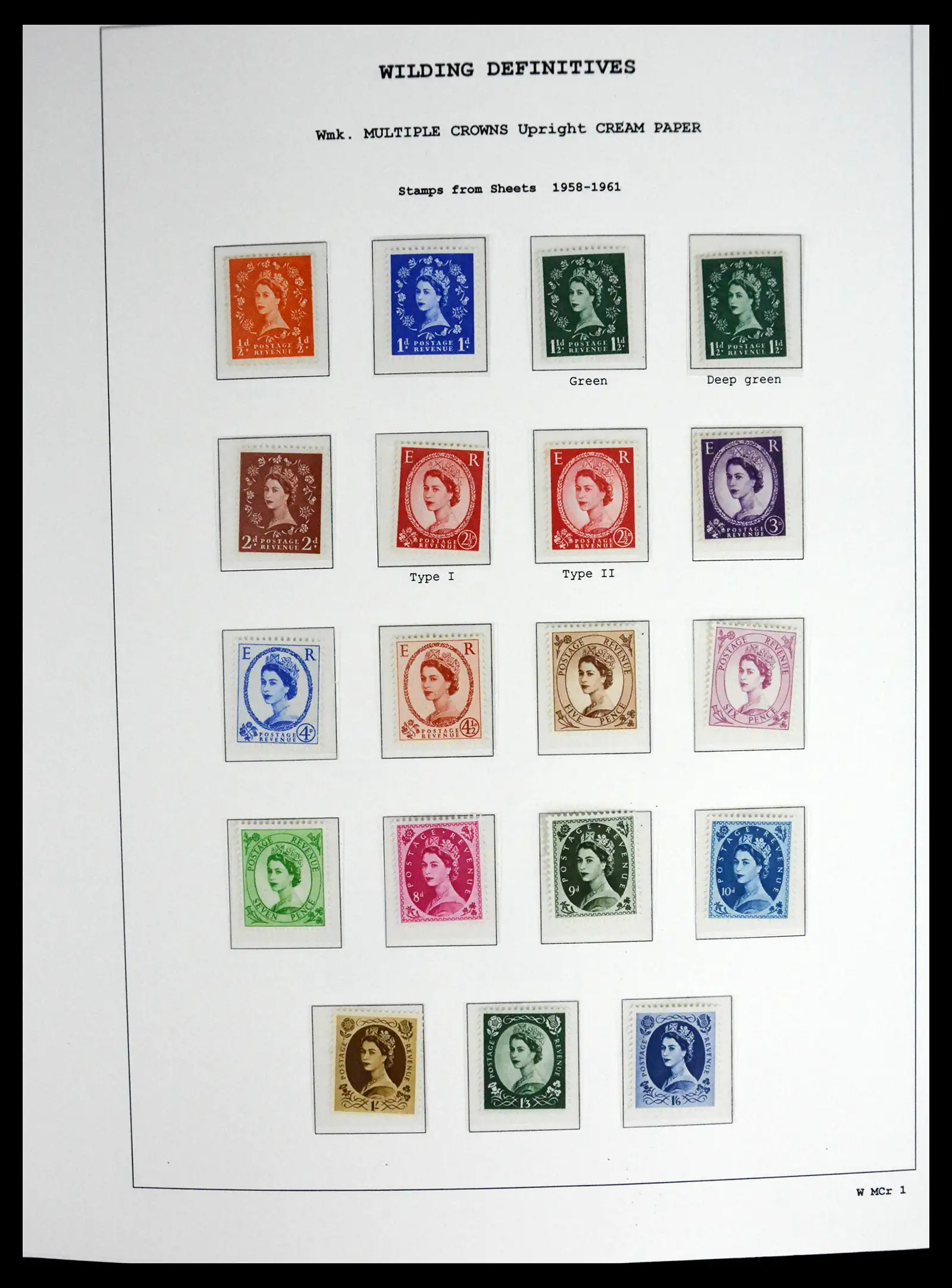 41250 0040 - Stamp collection 41250 Great Britain Wildings supercollection 1952-1968.