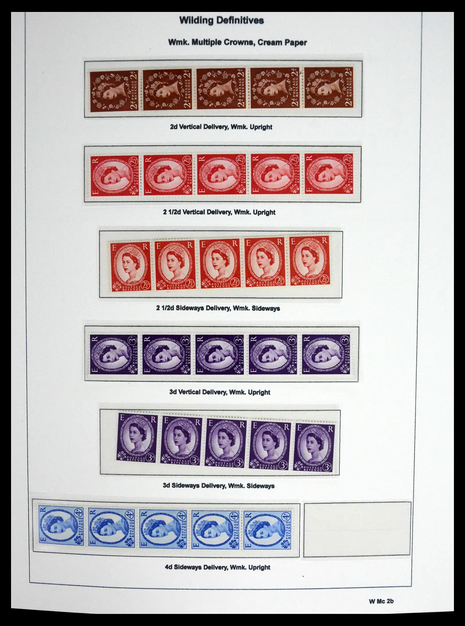 41250 0043 - Stamp collection 41250 Great Britain Wildings supercollection 1952-1968.