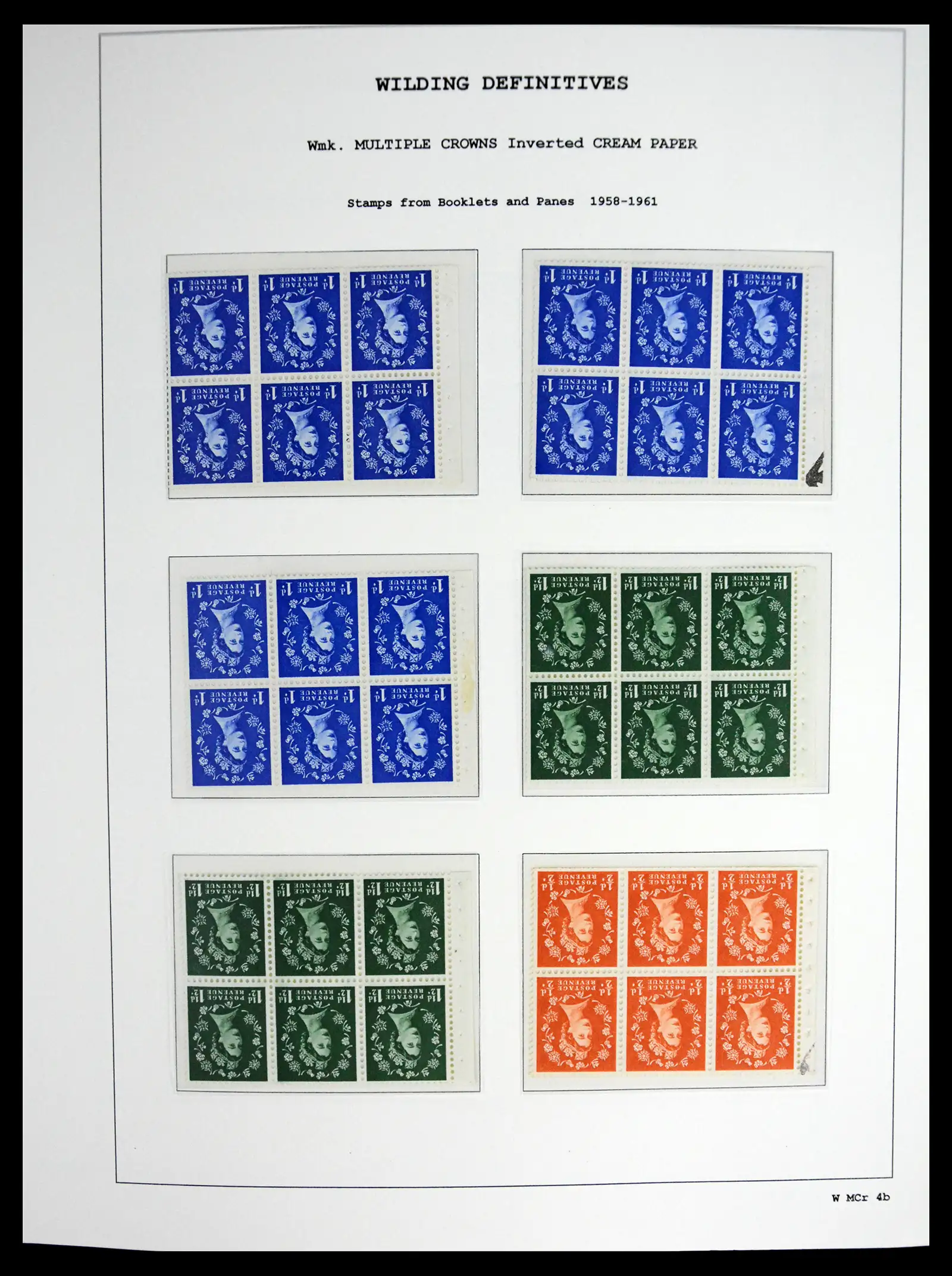 41250 0052 - Stamp collection 41250 Great Britain Wildings supercollection 1952-1968.