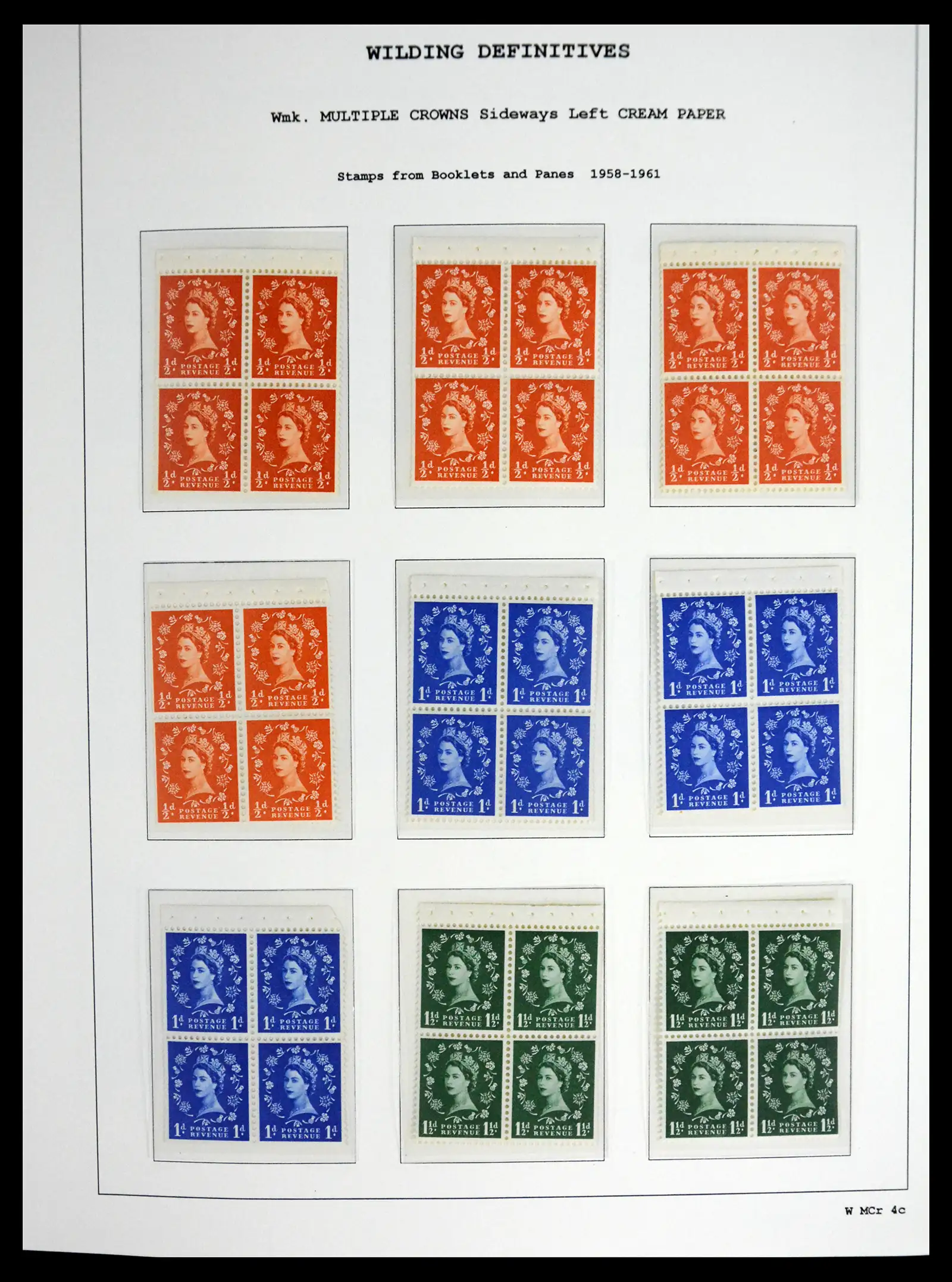 41250 0055 - Stamp collection 41250 Great Britain Wildings supercollection 1952-1968.