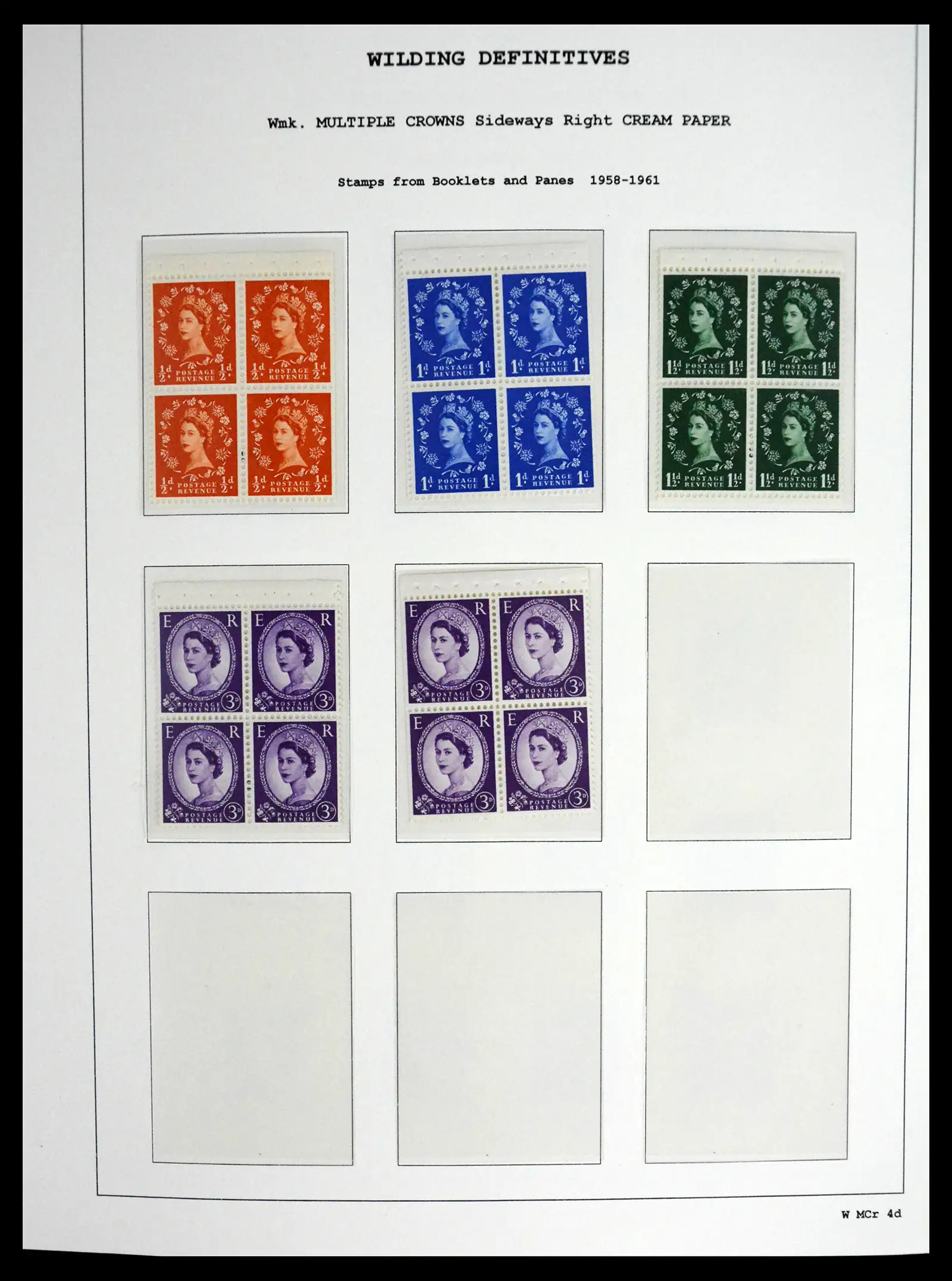 41250 0057 - Stamp collection 41250 Great Britain Wildings supercollection 1952-1968.