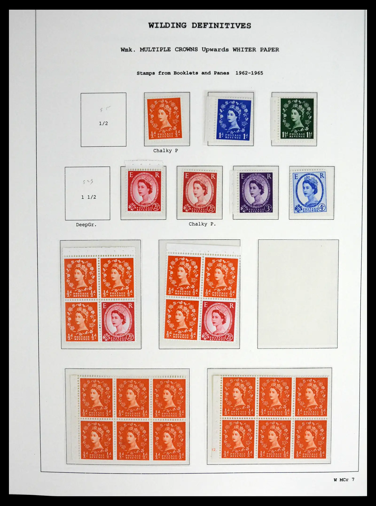 41250 0063 - Stamp collection 41250 Great Britain Wildings supercollection 1952-1968.