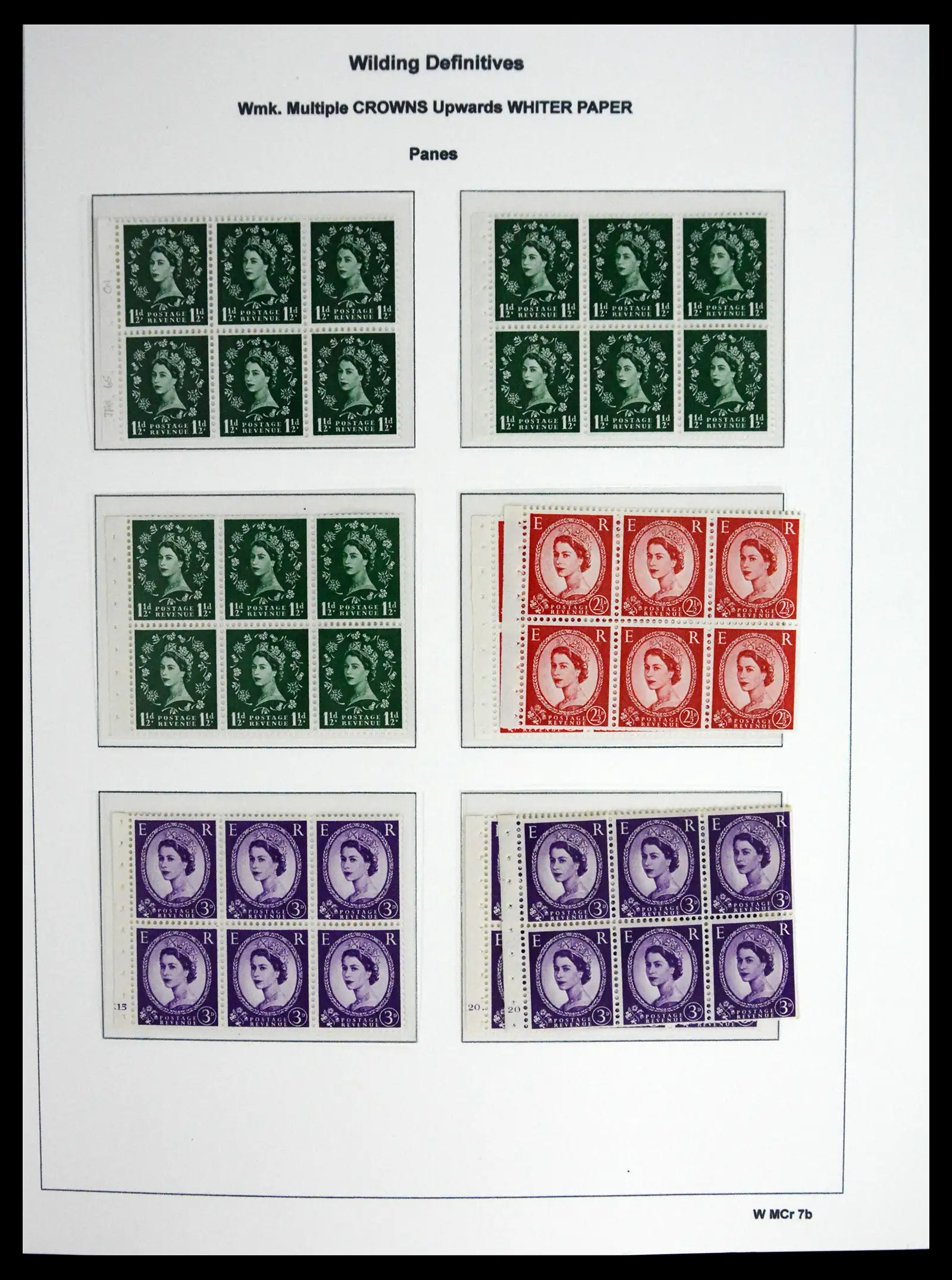 41250 0066 - Stamp collection 41250 Great Britain Wildings supercollection 1952-1968.