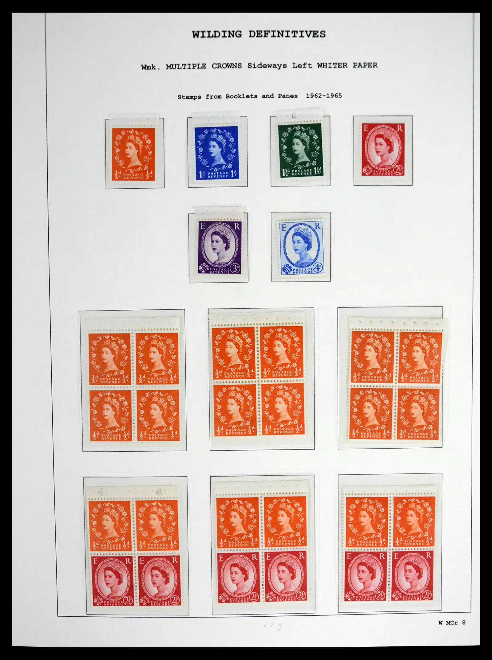 41250 0068 - Stamp collection 41250 Great Britain Wildings supercollection 1952-1968.