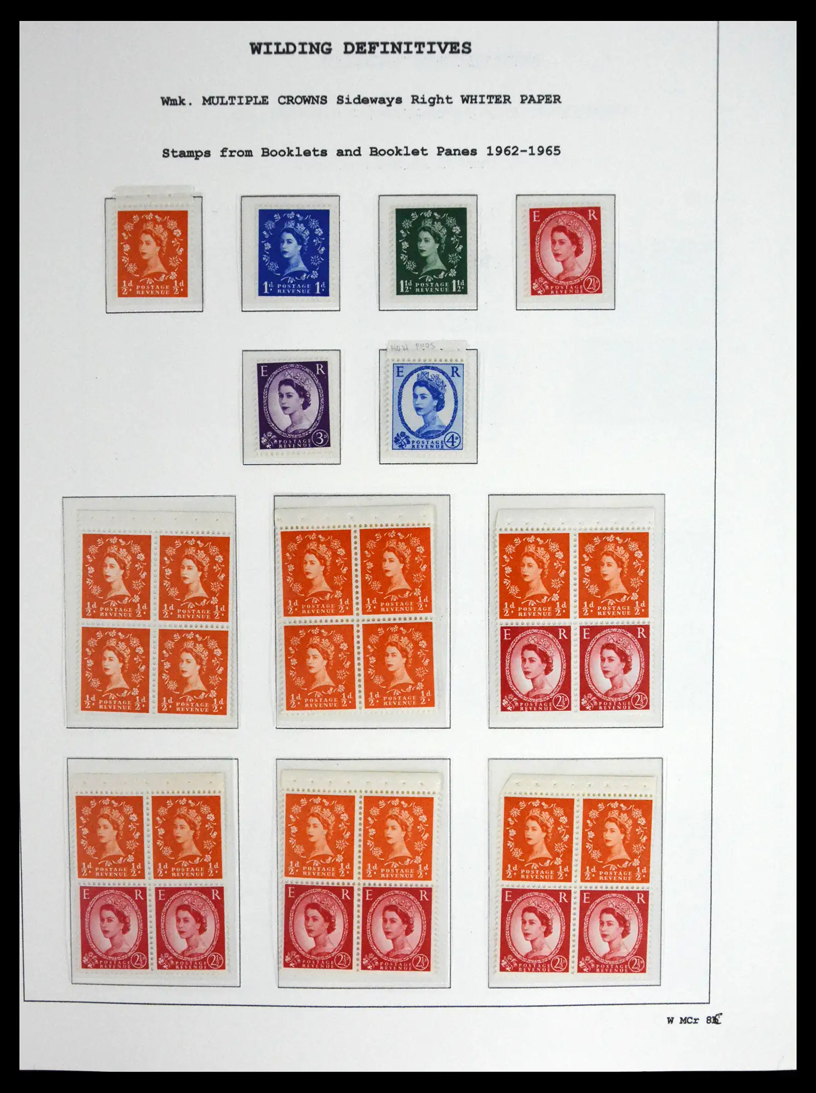 41250 0071 - Stamp collection 41250 Great Britain Wildings supercollection 1952-1968.