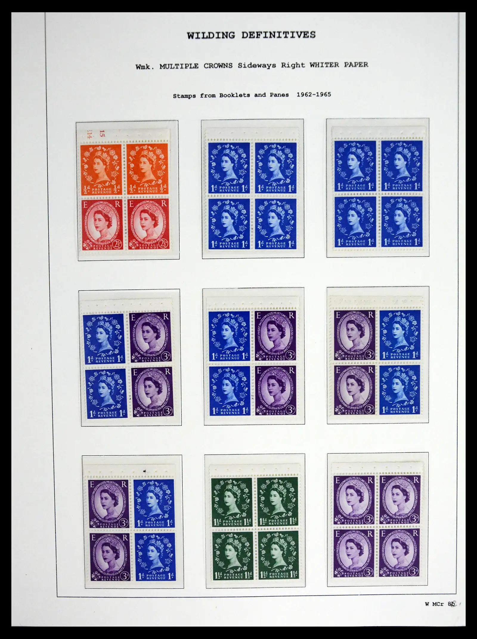 41250 0072 - Stamp collection 41250 Great Britain Wildings supercollection 1952-1968.
