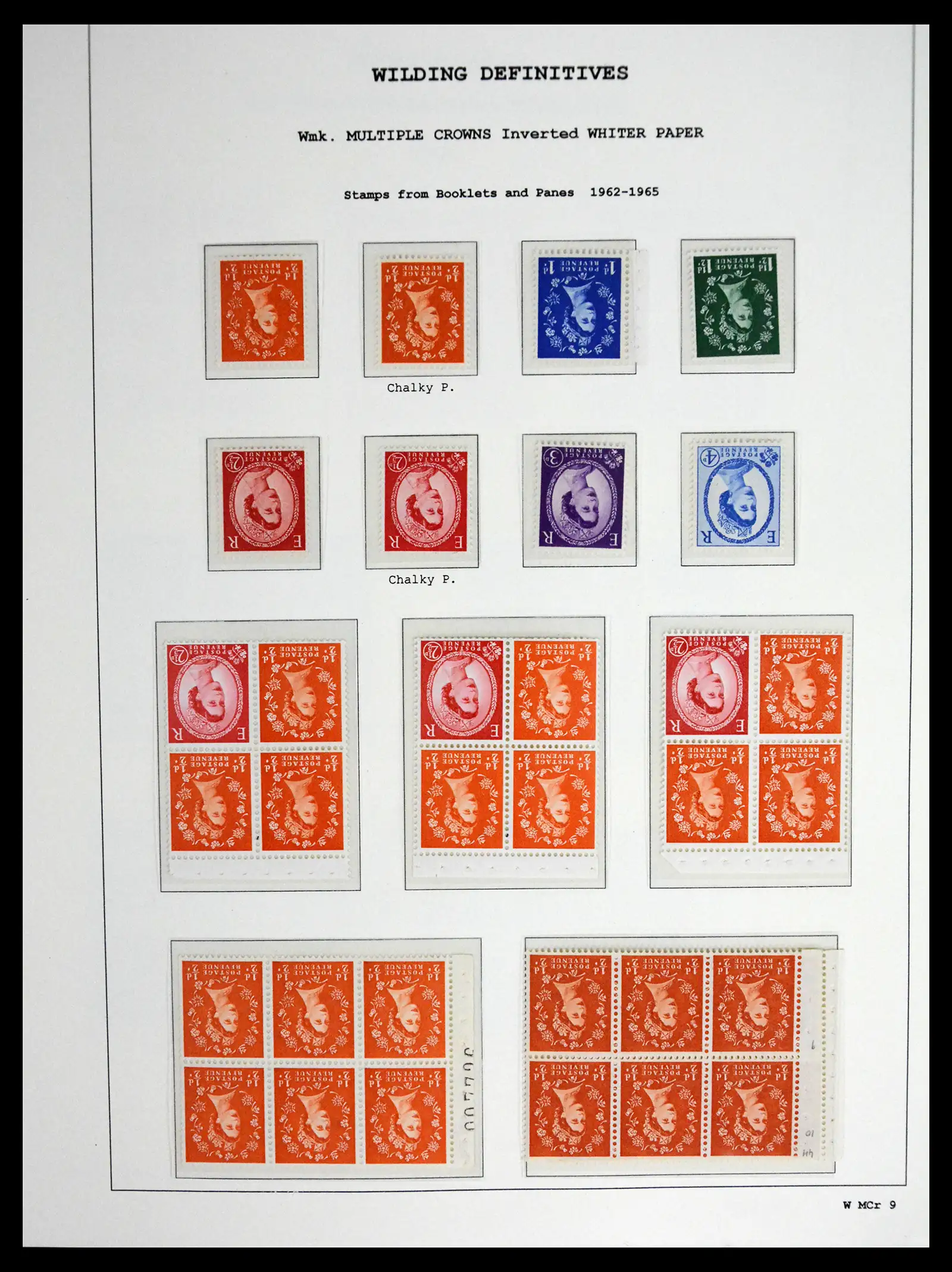 41250 0074 - Stamp collection 41250 Great Britain Wildings supercollection 1952-1968.