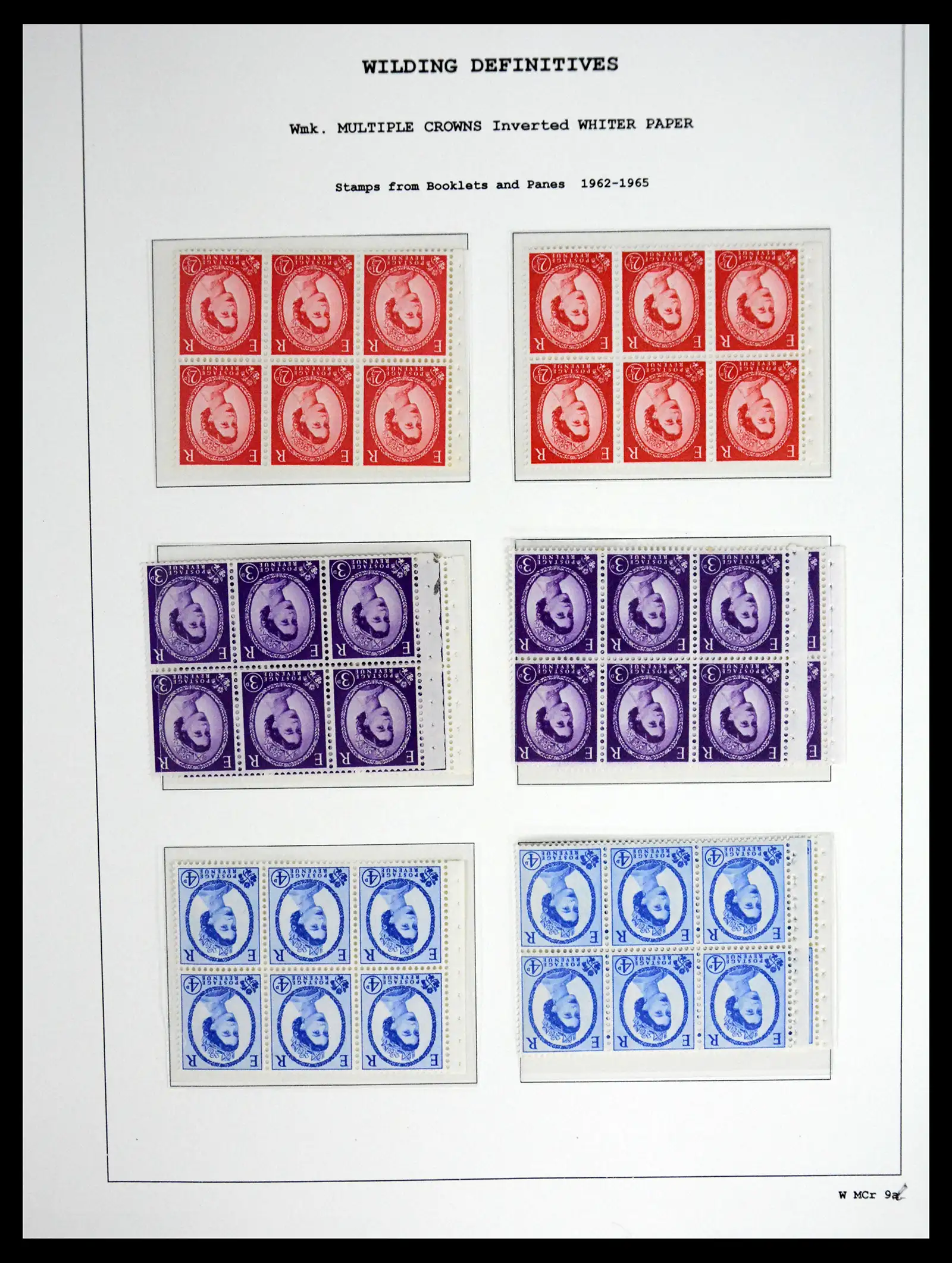 41250 0076 - Stamp collection 41250 Great Britain Wildings supercollection 1952-1968.