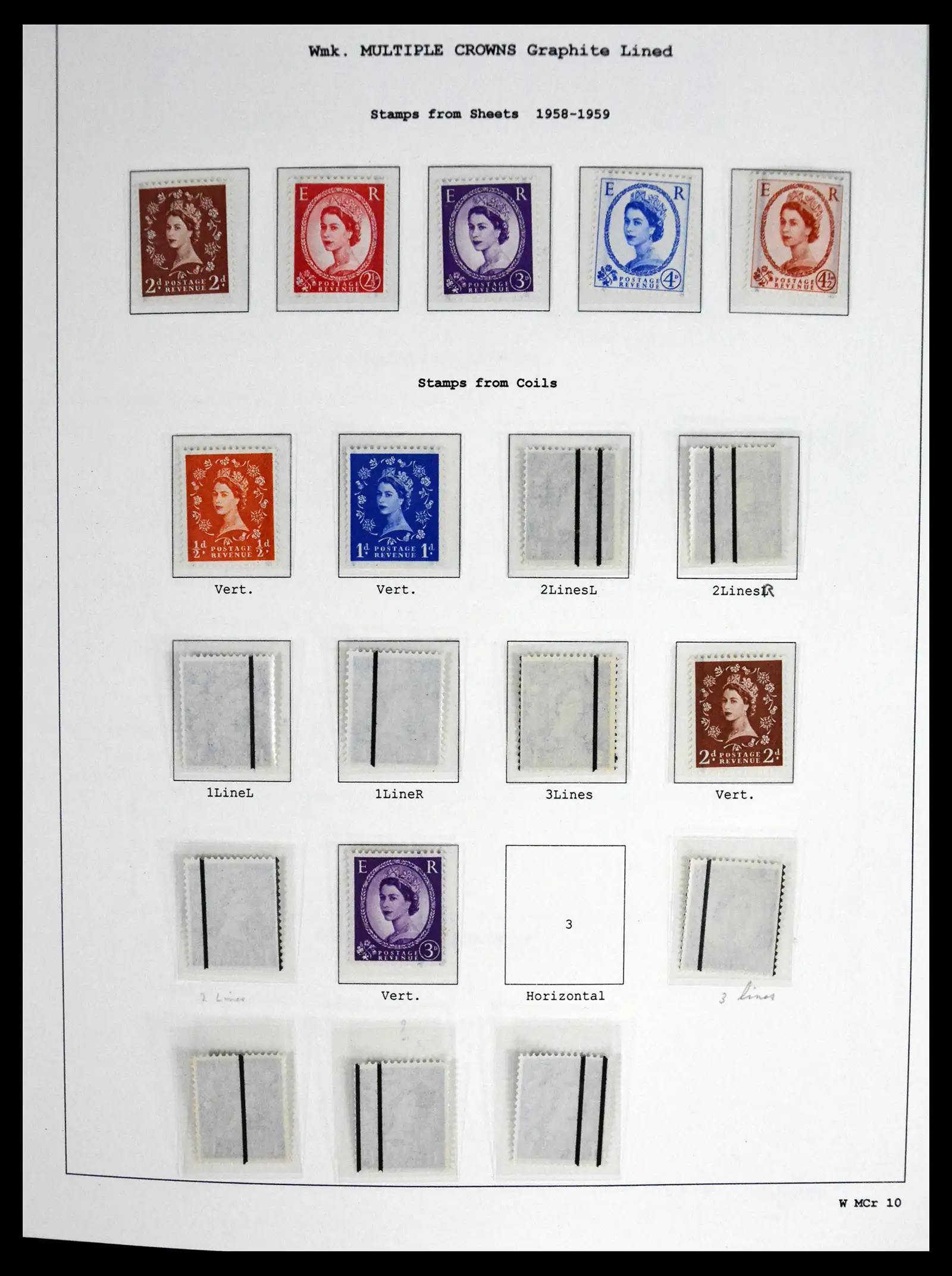 41250 0077 - Stamp collection 41250 Great Britain Wildings supercollection 1952-1968.