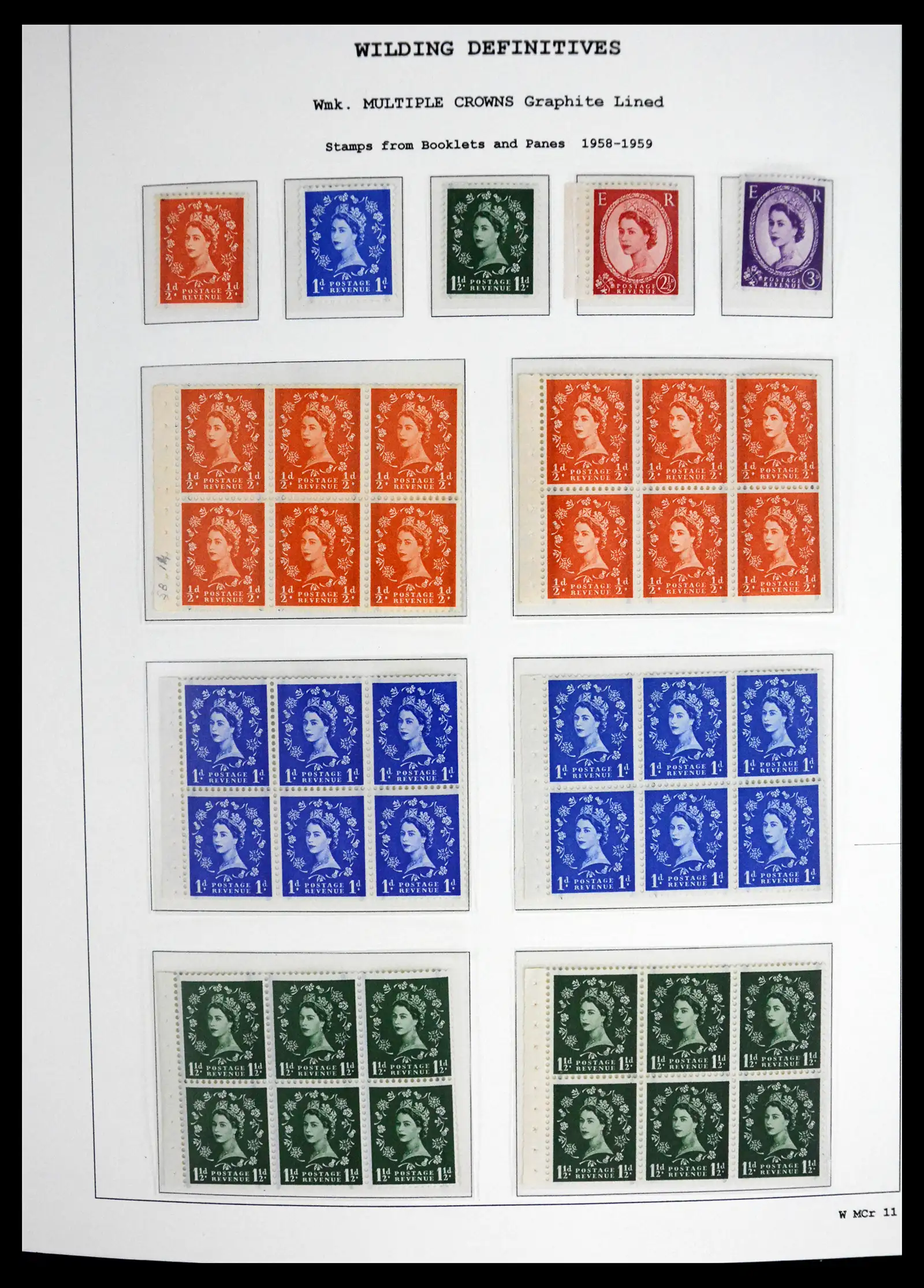 41250 0080 - Stamp collection 41250 Great Britain Wildings supercollection 1952-1968.