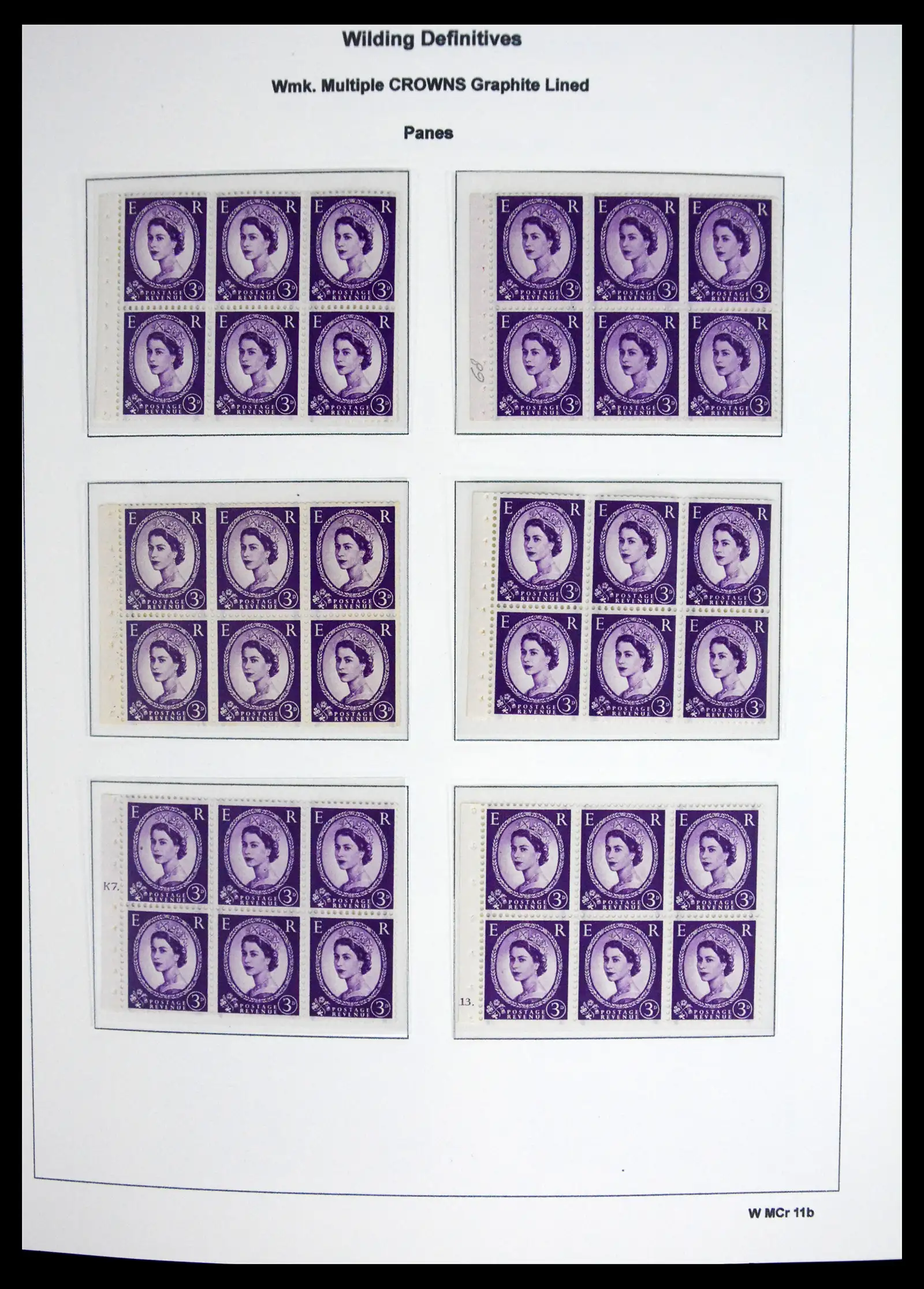 41250 0082 - Stamp collection 41250 Great Britain Wildings supercollection 1952-1968.