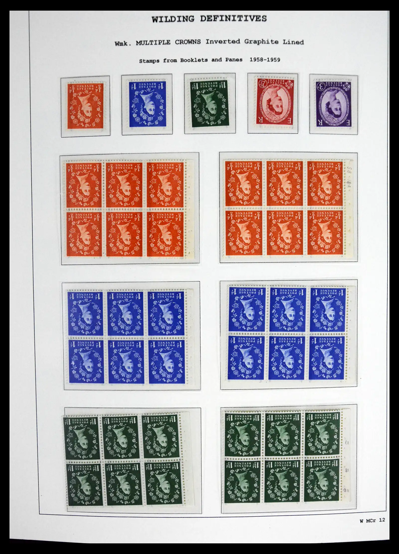 41250 0083 - Stamp collection 41250 Great Britain Wildings supercollection 1952-1968.