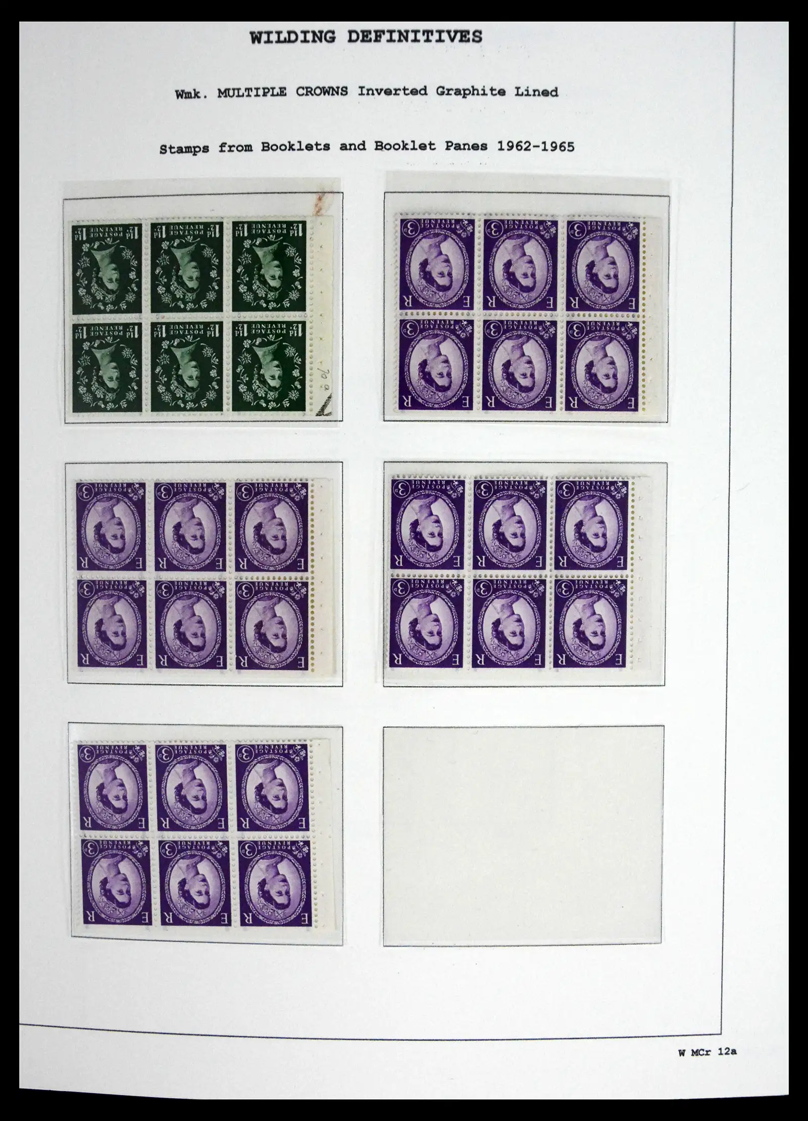 41250 0084 - Stamp collection 41250 Great Britain Wildings supercollection 1952-1968.