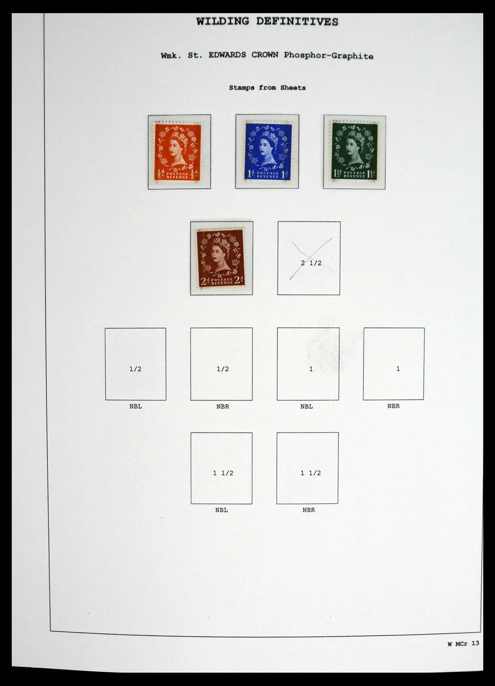 41250 0085 - Stamp collection 41250 Great Britain Wildings supercollection 1952-1968.