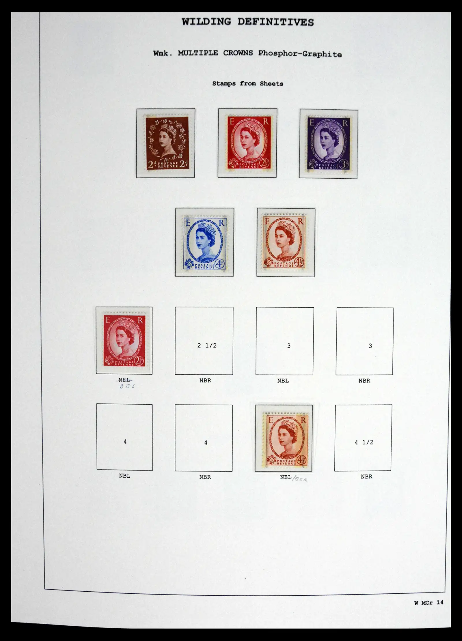 41250 0086 - Stamp collection 41250 Great Britain Wildings supercollection 1952-1968.