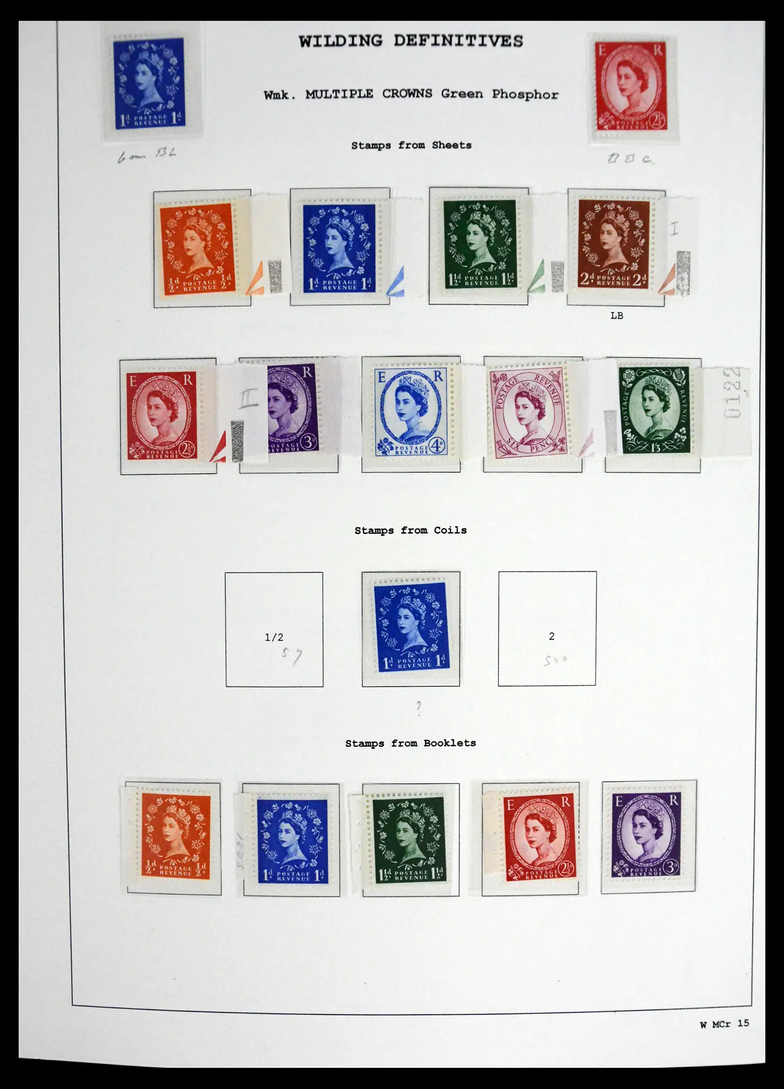 41250 0087 - Stamp collection 41250 Great Britain Wildings supercollection 1952-1968.