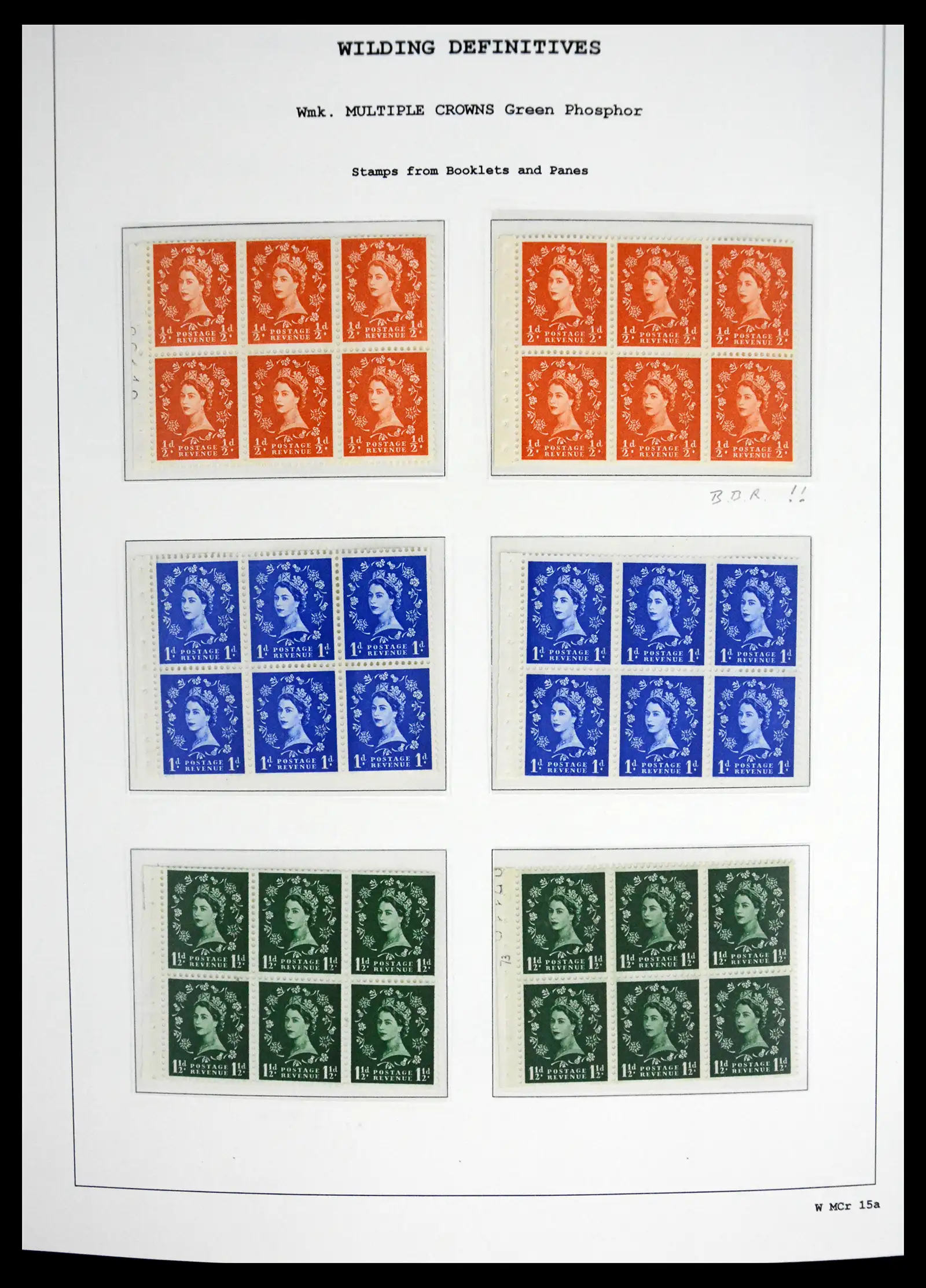 41250 0089 - Stamp collection 41250 Great Britain Wildings supercollection 1952-1968.