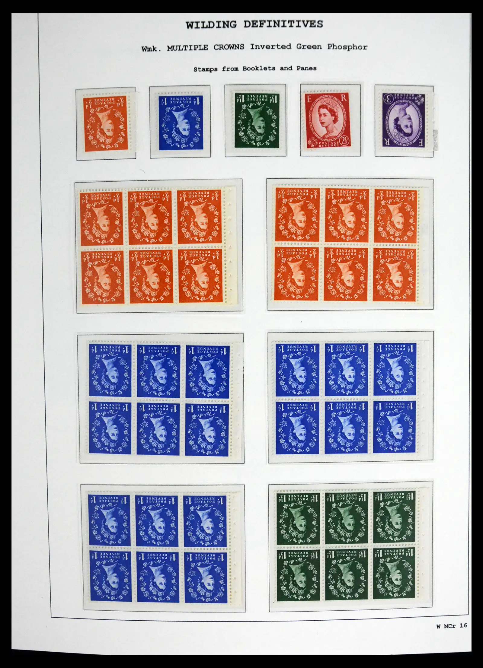 41250 0091 - Stamp collection 41250 Great Britain Wildings supercollection 1952-1968.