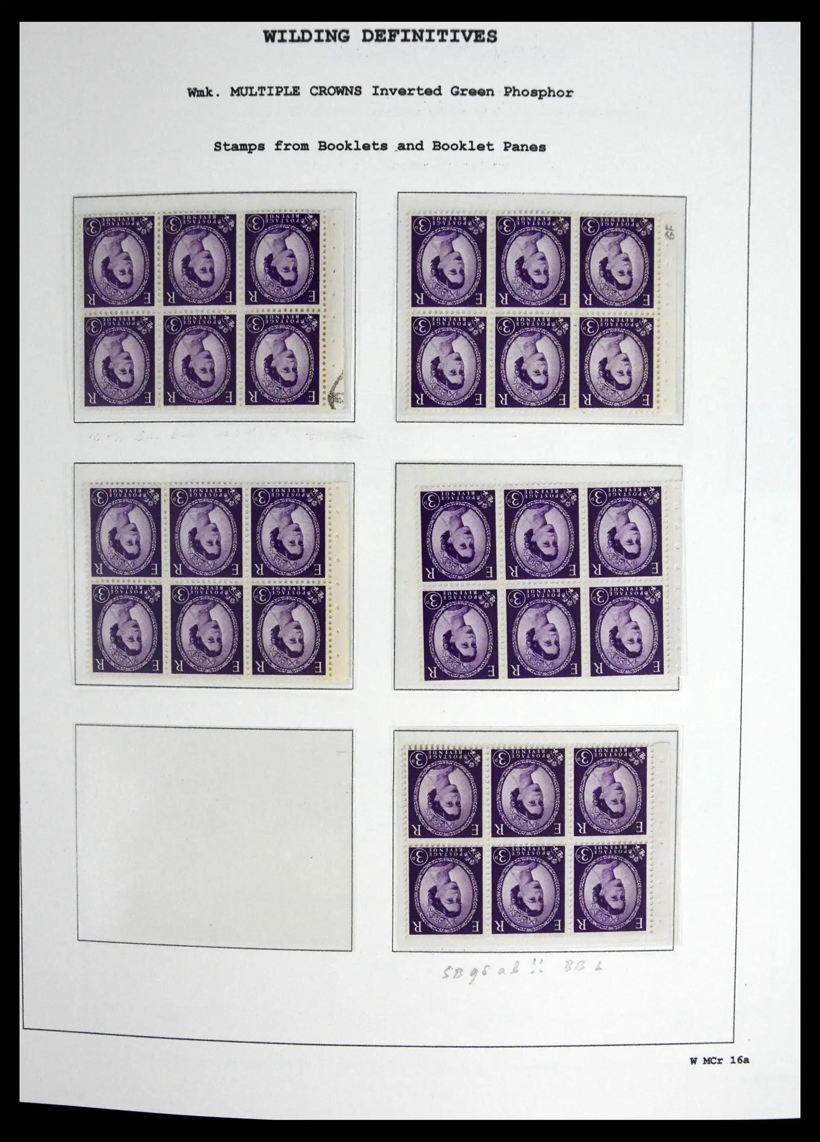 41250 0092 - Stamp collection 41250 Great Britain Wildings supercollection 1952-1968.