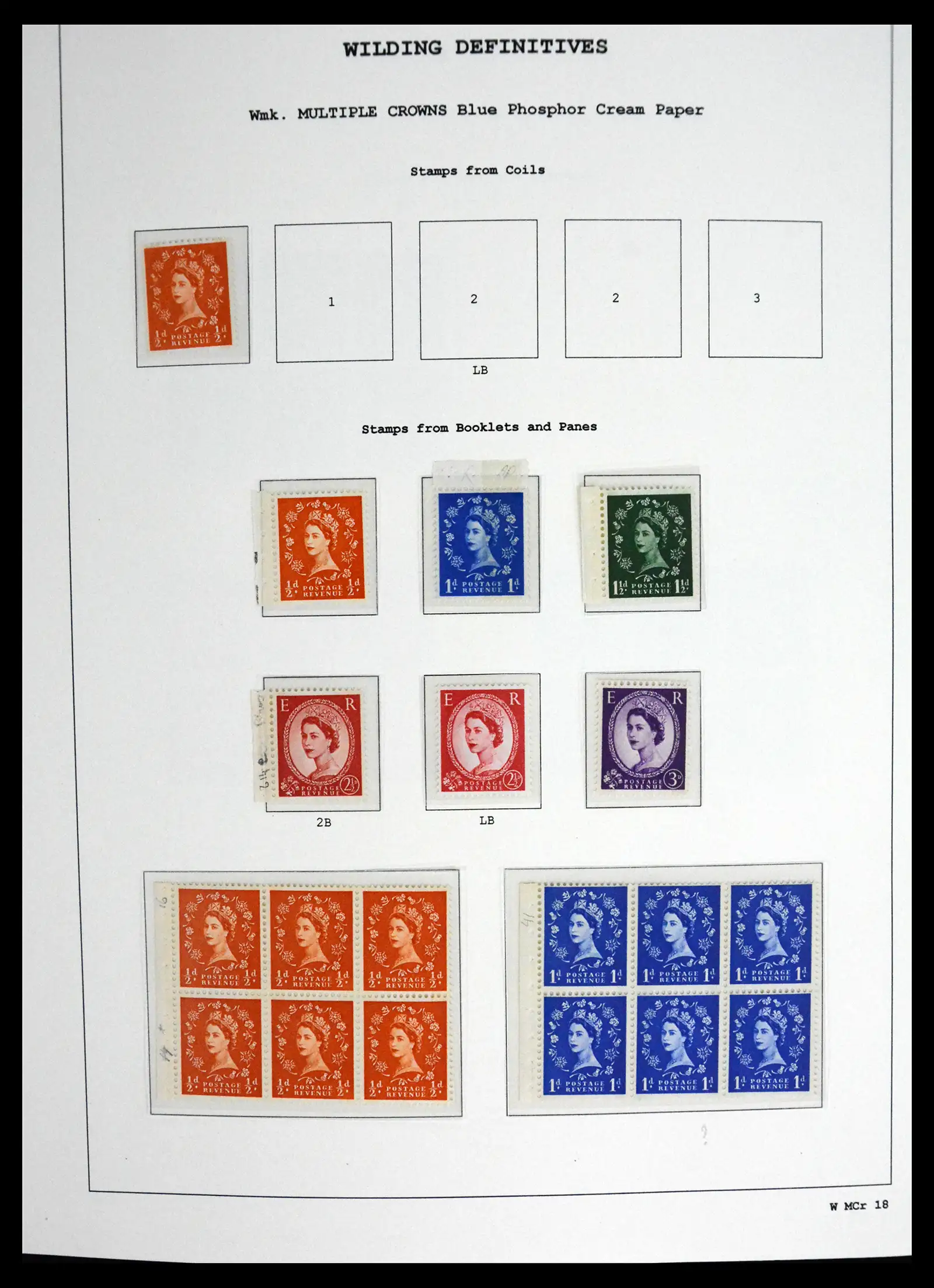 41250 0095 - Stamp collection 41250 Great Britain Wildings supercollection 1952-1968.