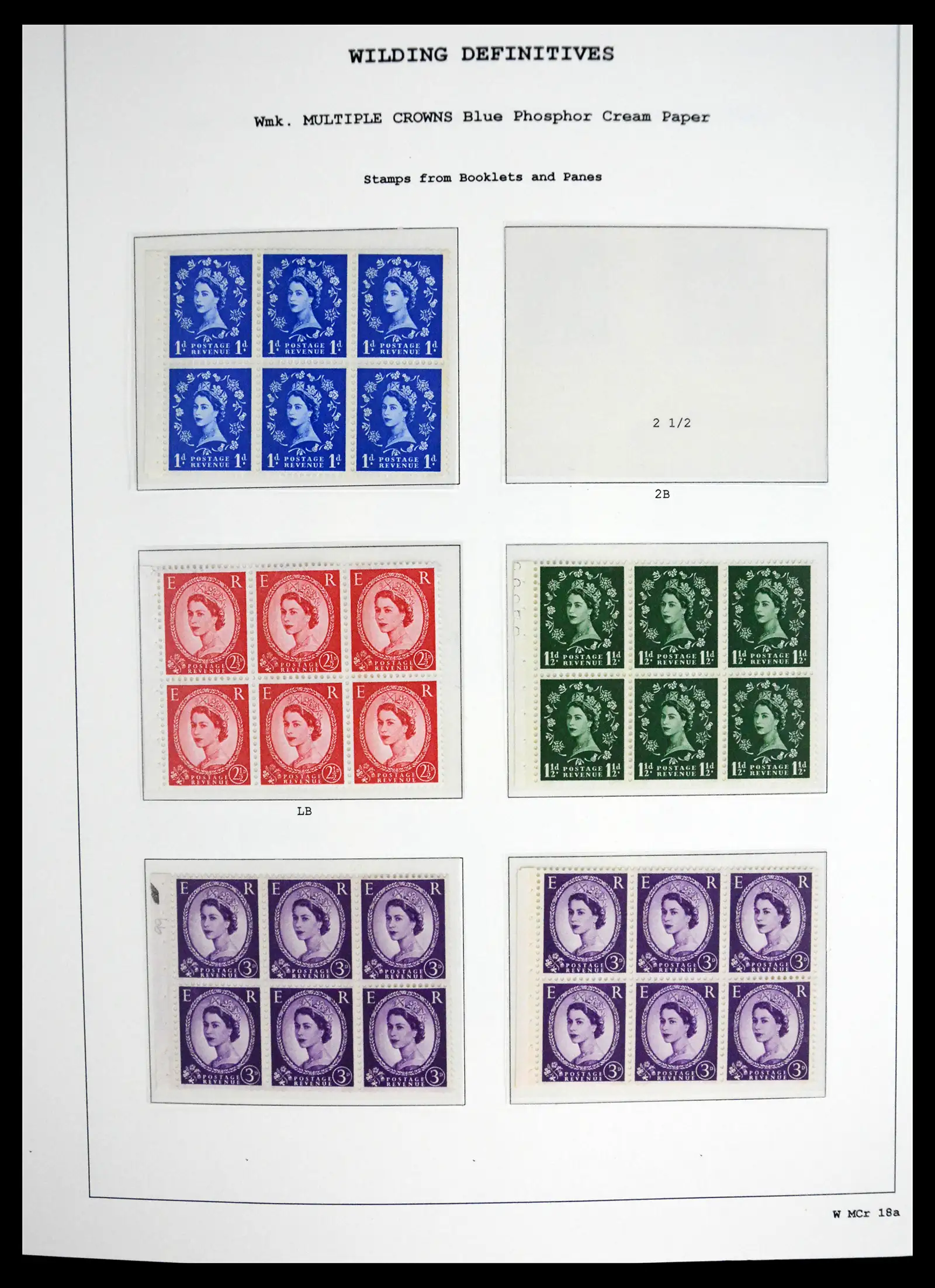 41250 0096 - Stamp collection 41250 Great Britain Wildings supercollection 1952-1968.
