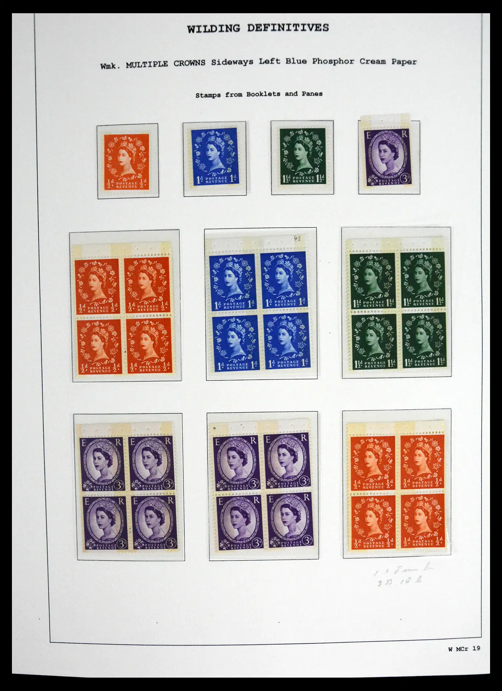 41250 0097 - Stamp collection 41250 Great Britain Wildings supercollection 1952-1968.